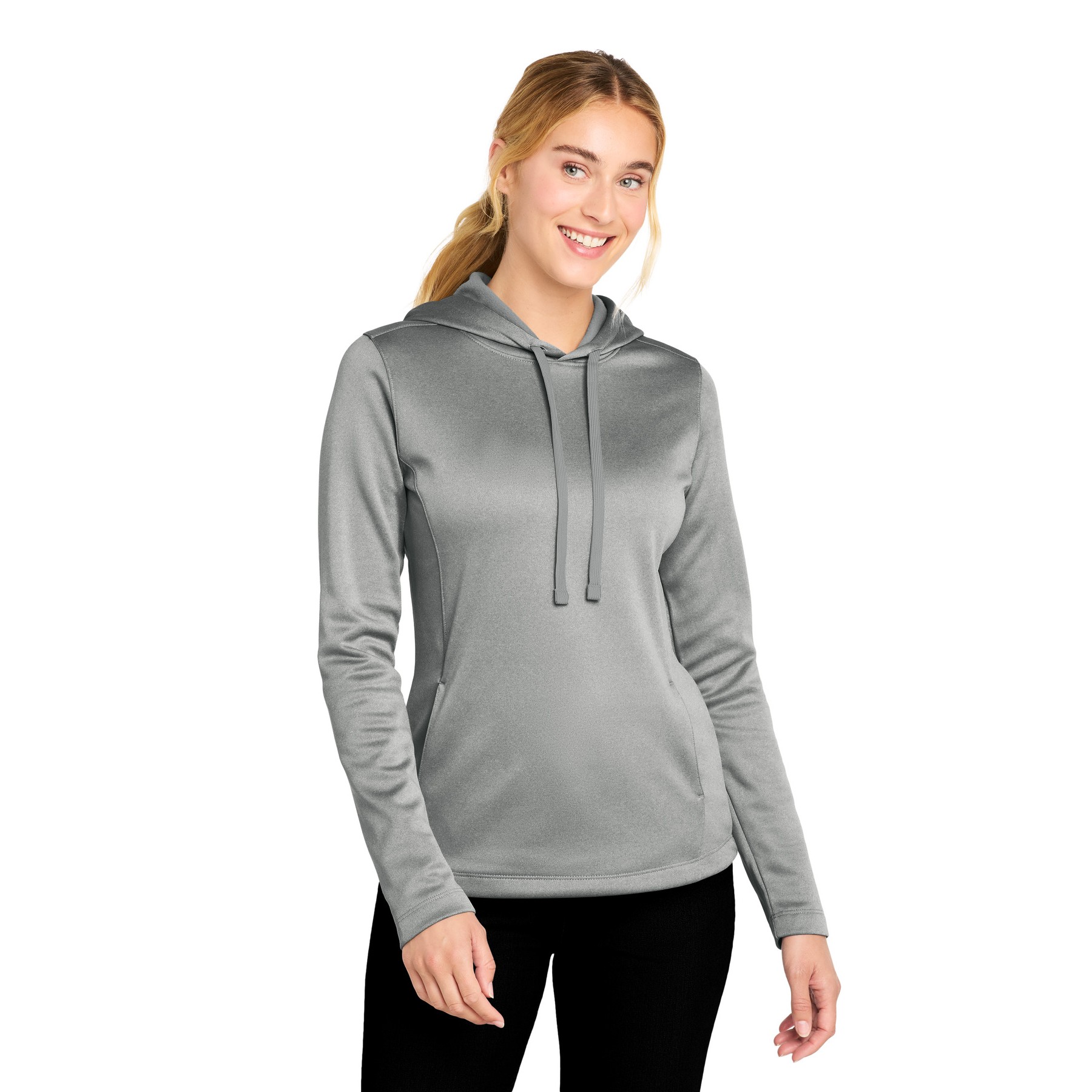 Women's PosiCharge Sport-Wick Heather Fleece Hooded Pullover - Main Image
