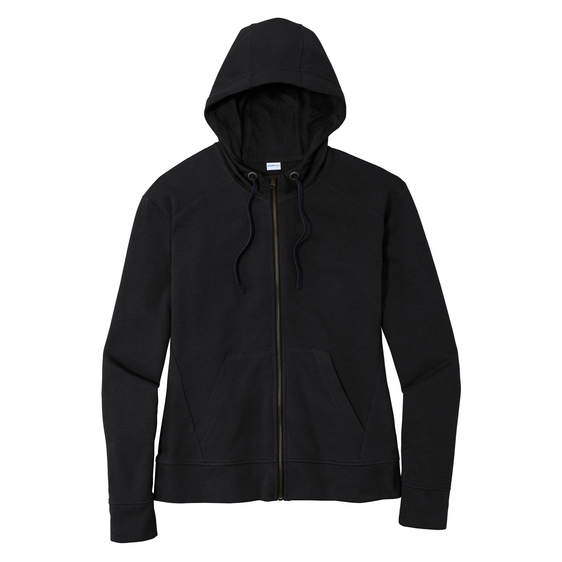 Women's PosiCharge Tri-Blend Wicking Fleece Full-Zip Hooded Jacket - Thumbnail Image