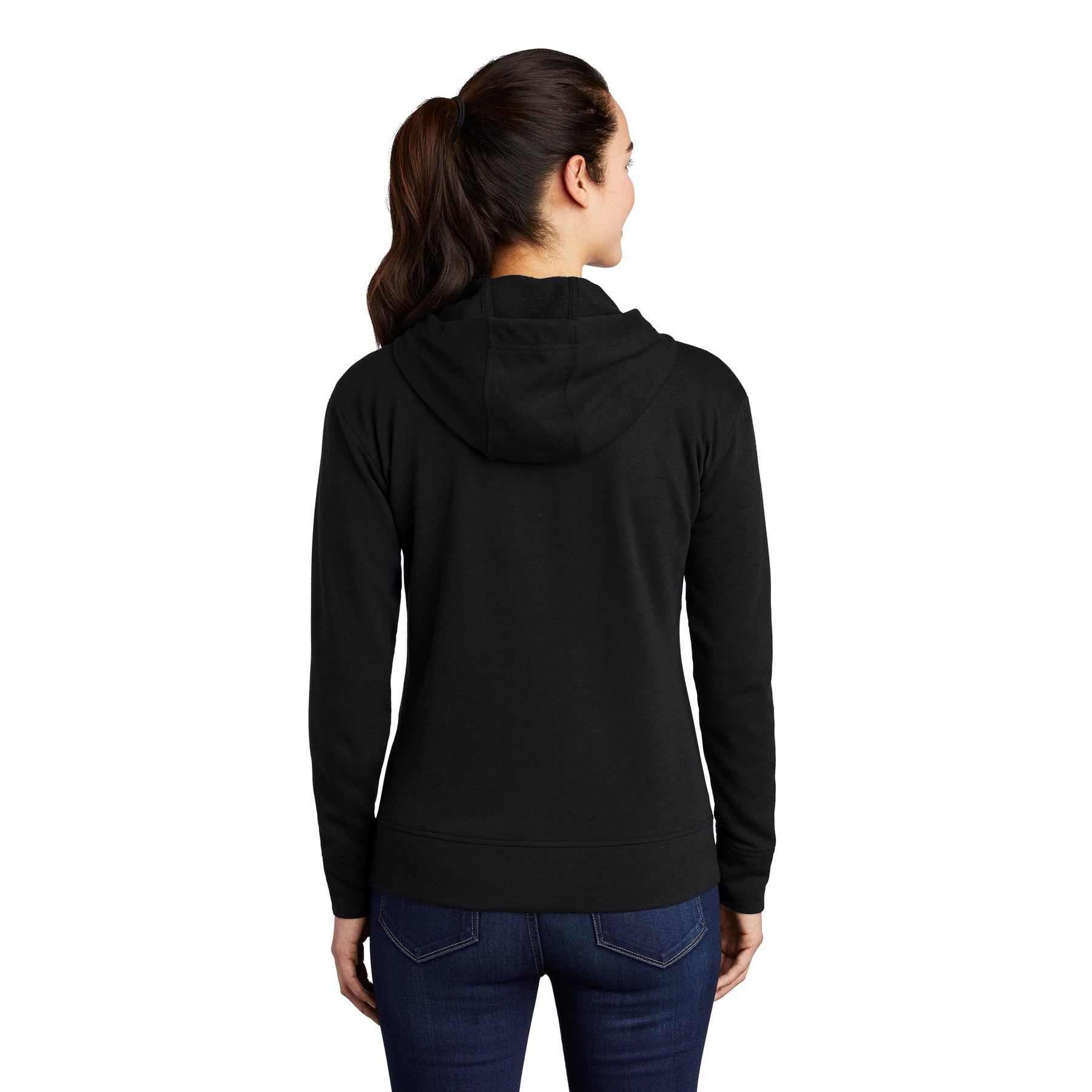 Women's PosiCharge Tri-Blend Wicking Fleece Full-Zip Hooded Jacket - Thumbnail Image