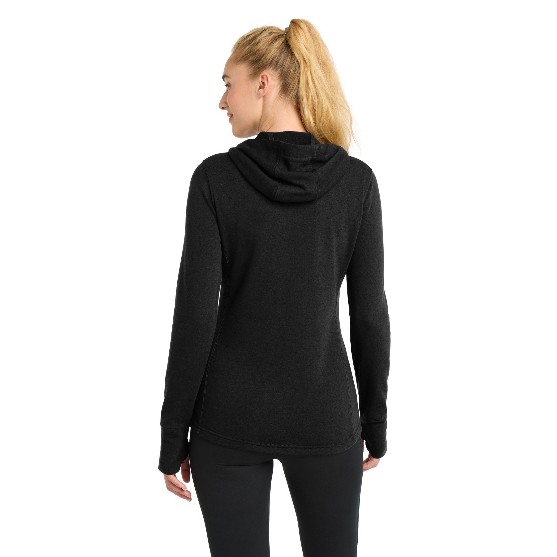 Women's PosiCharge Tri-Blend Wicking Fleece Hooded Pullover - Thumbnail Image