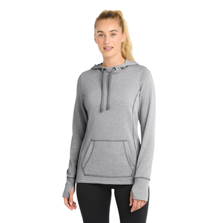 Women's PosiCharge Tri-Blend Wicking Fleece Hooded Pullover