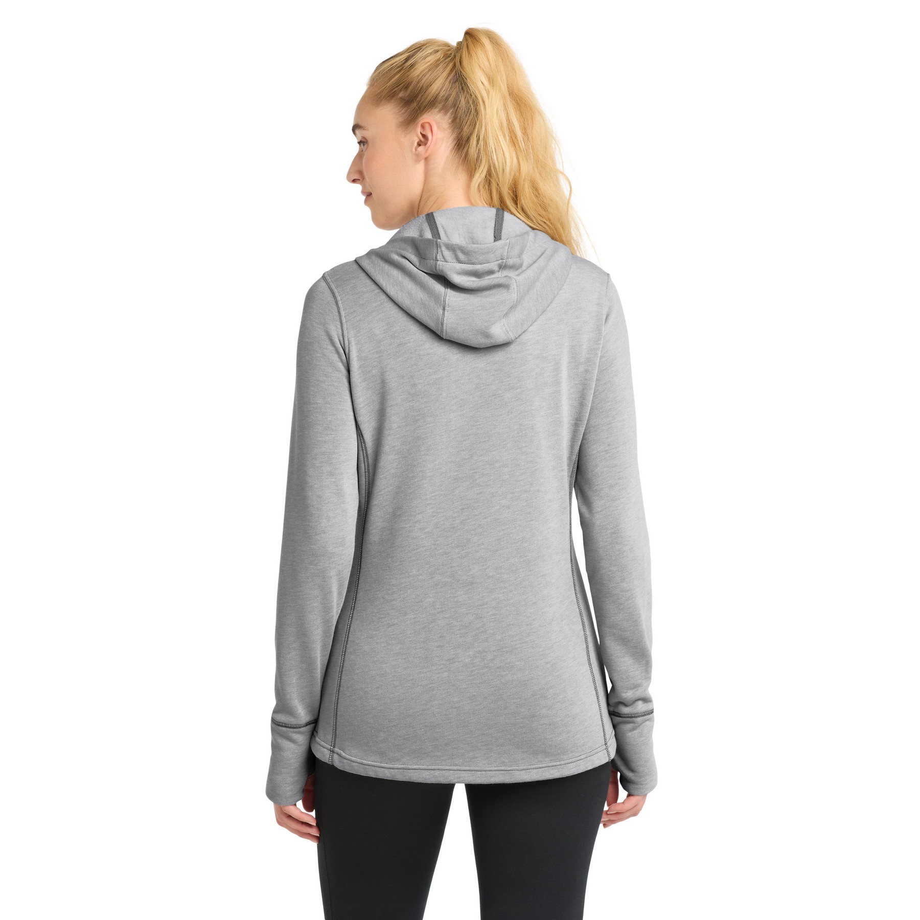 Women's PosiCharge Tri-Blend Wicking Fleece Hooded Pullover - Thumbnail Image