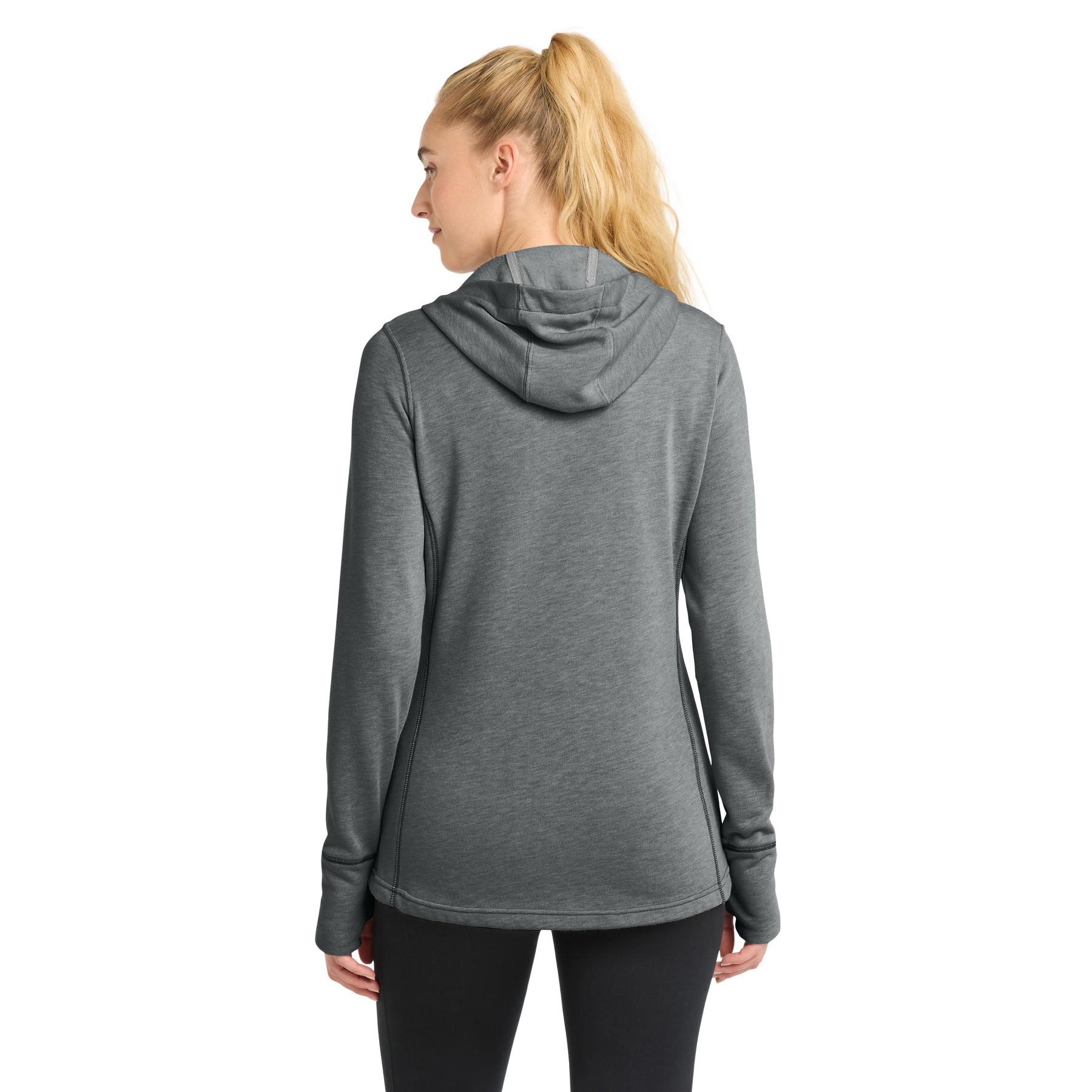 Women's PosiCharge Tri-Blend Wicking Fleece Hooded Pullover - Thumbnail Image
