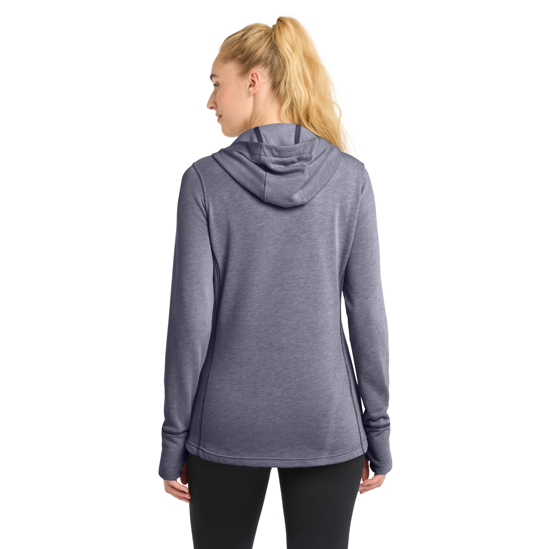 Women's PosiCharge Tri-Blend Wicking Fleece Hooded Pullover - Thumbnail Image