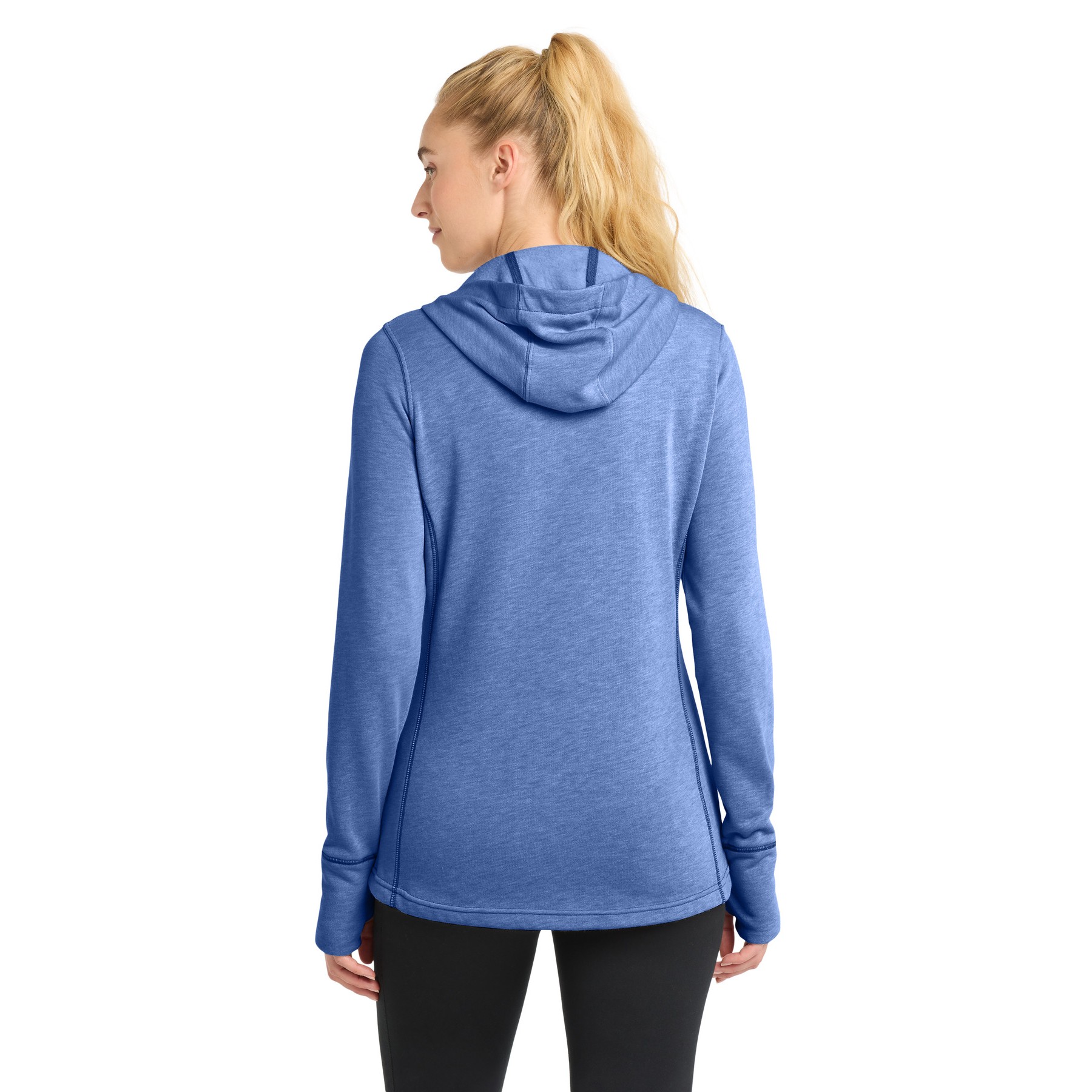 Women's PosiCharge Tri-Blend Wicking Fleece Hooded Pullover - Thumbnail Image