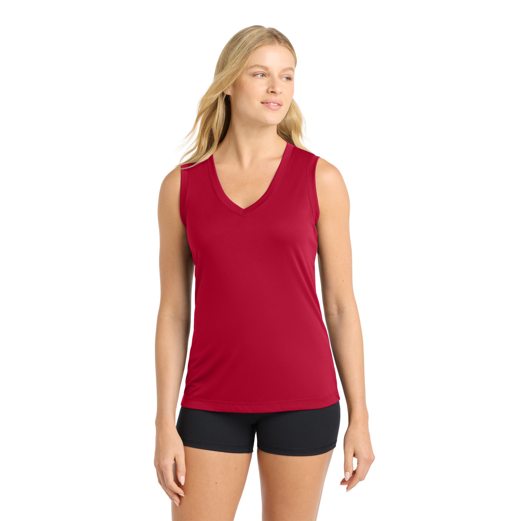 Women's Sleeveless PosiCharge Competitor V-Neck Tee - Thumbnail Image