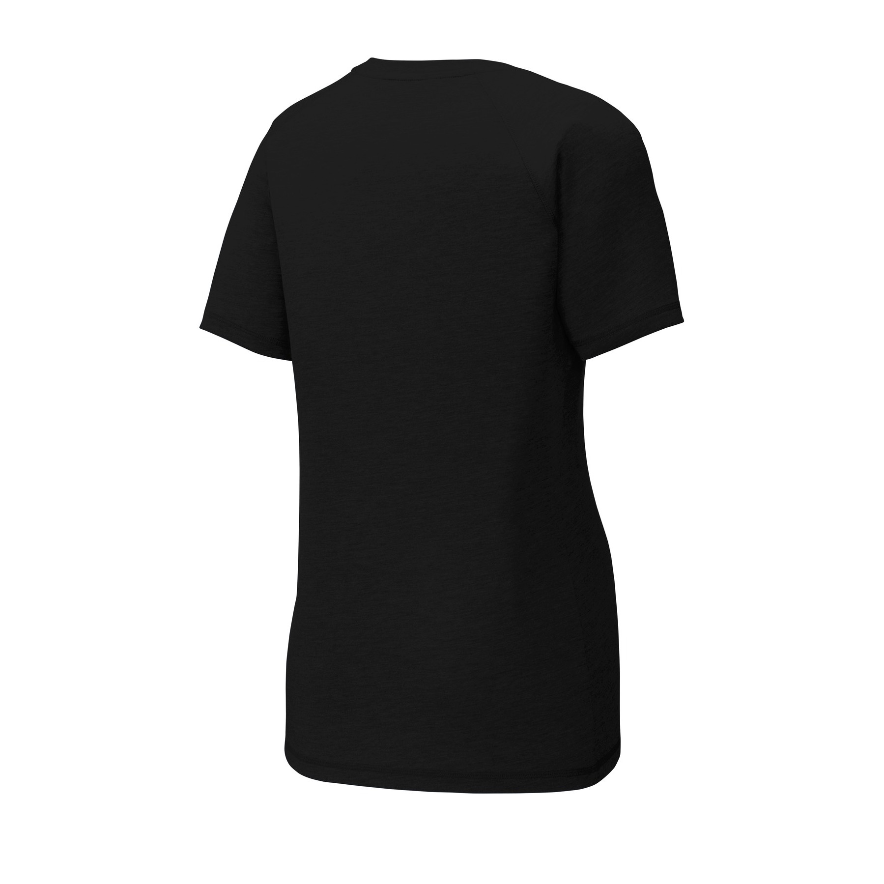 Women's PosiCharge Tri-Blend Wicking Scoop Neck Raglan Tee - Thumbnail Image