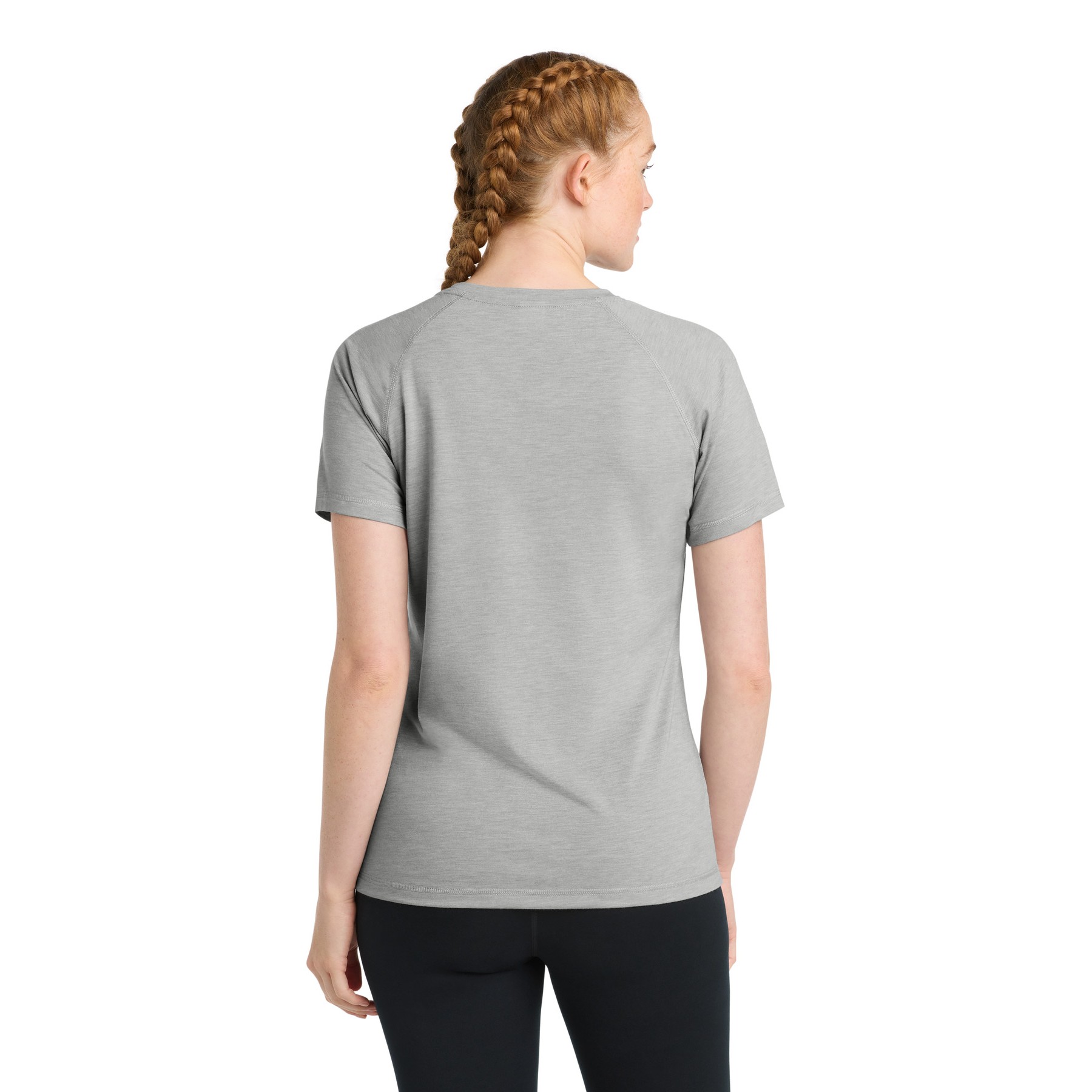 Women's PosiCharge Tri-Blend Wicking Scoop Neck Raglan Tee - Thumbnail Image