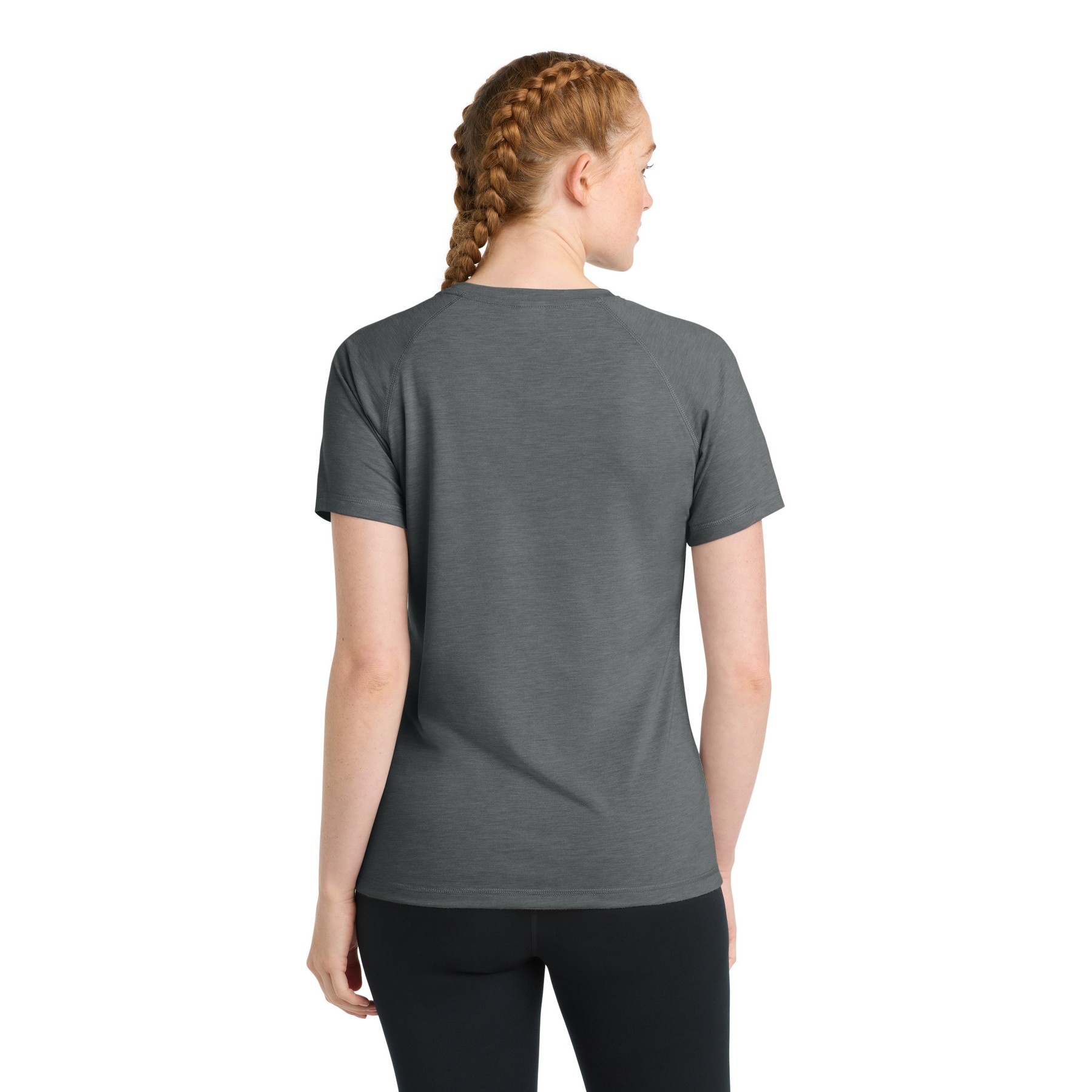 Women's PosiCharge Tri-Blend Wicking Scoop Neck Raglan Tee - Thumbnail Image