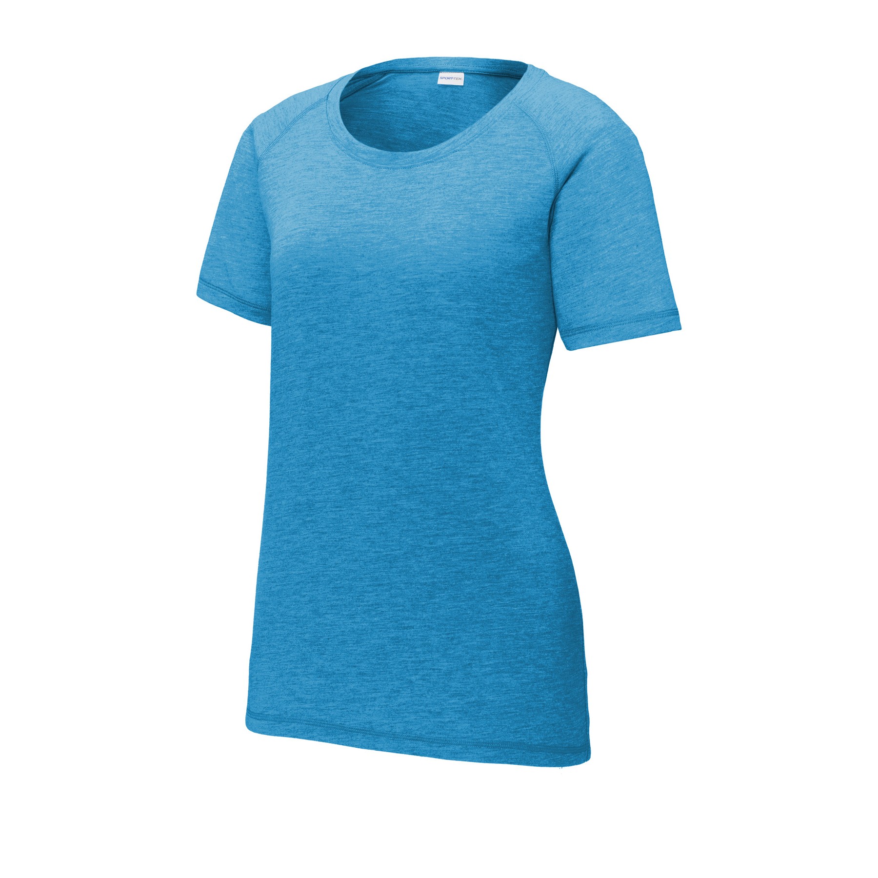 Women's PosiCharge Tri-Blend Wicking Scoop Neck Raglan Tee - Thumbnail Image