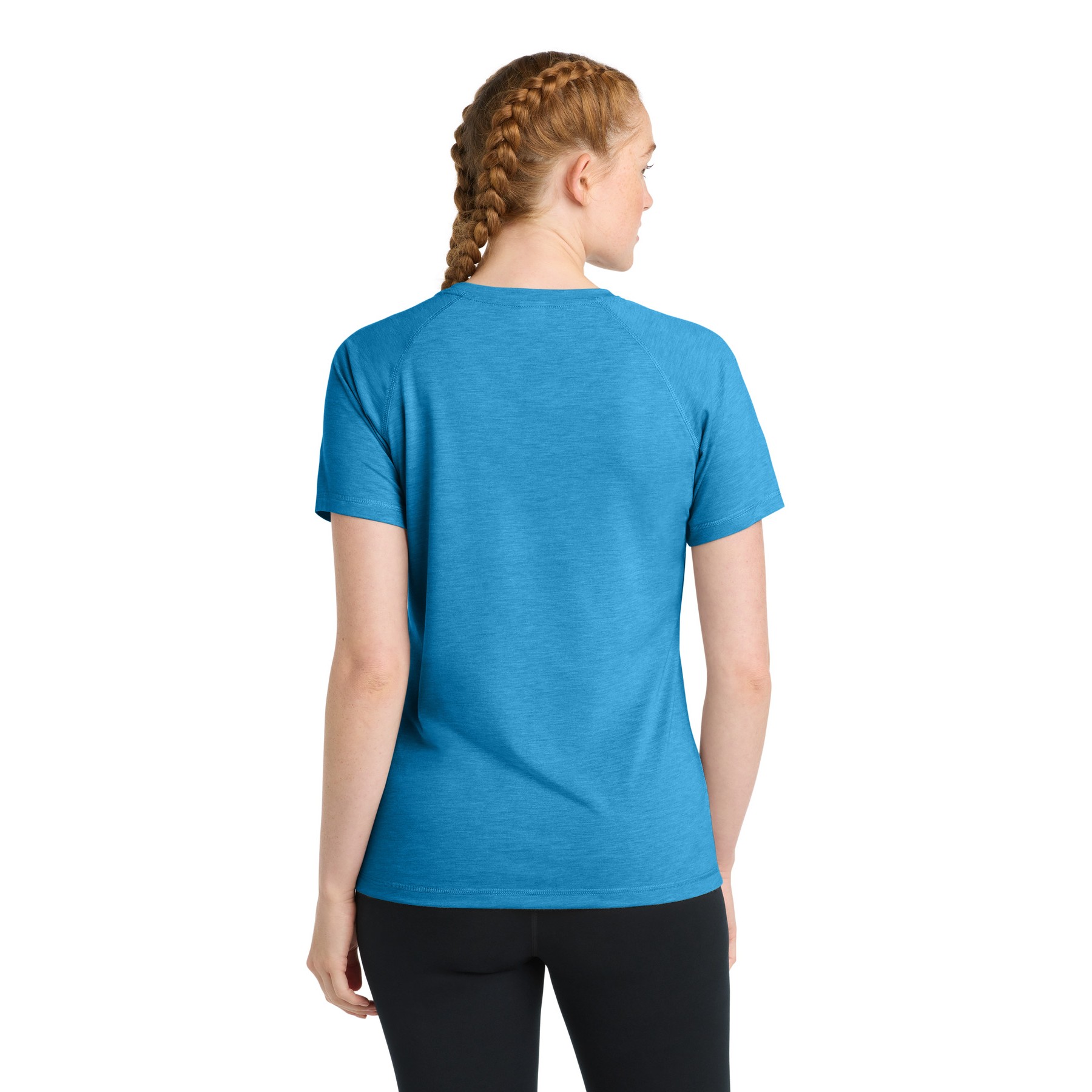Women's PosiCharge Tri-Blend Wicking Scoop Neck Raglan Tee - Thumbnail Image