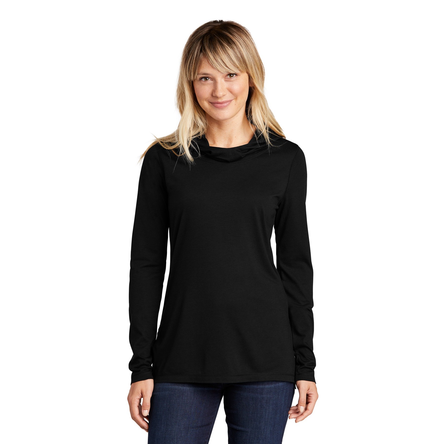 Women's PosiCharge Tri-Blend Wicking Long Sleeve Hoodie - Thumbnail Image
