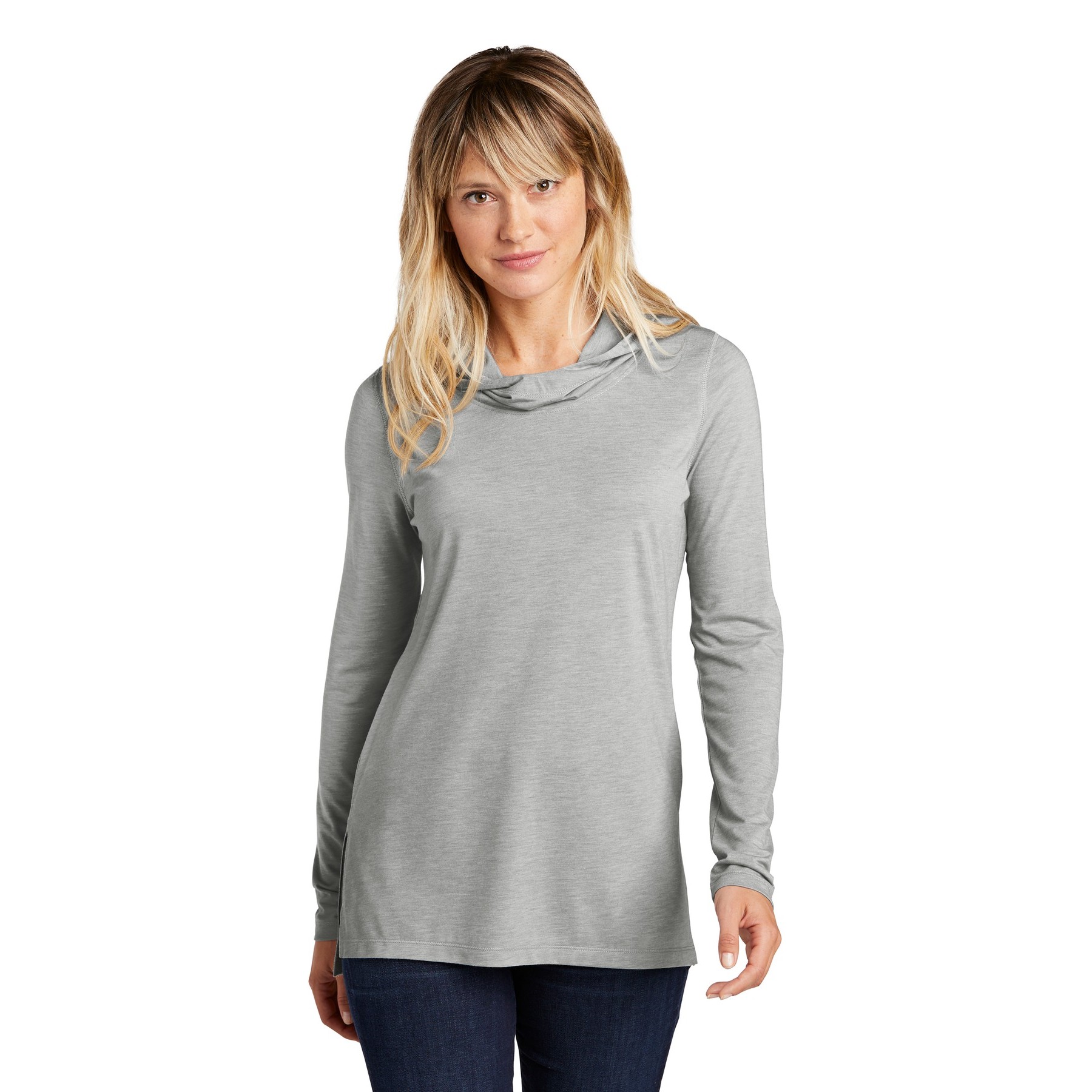 Women's PosiCharge Tri-Blend Wicking Long Sleeve Hoodie - Thumbnail Image