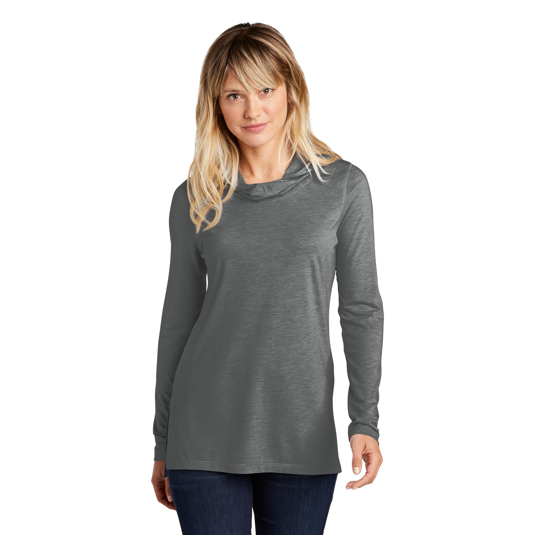 Women's PosiCharge Tri-Blend Wicking Long Sleeve Hoodie - Thumbnail Image