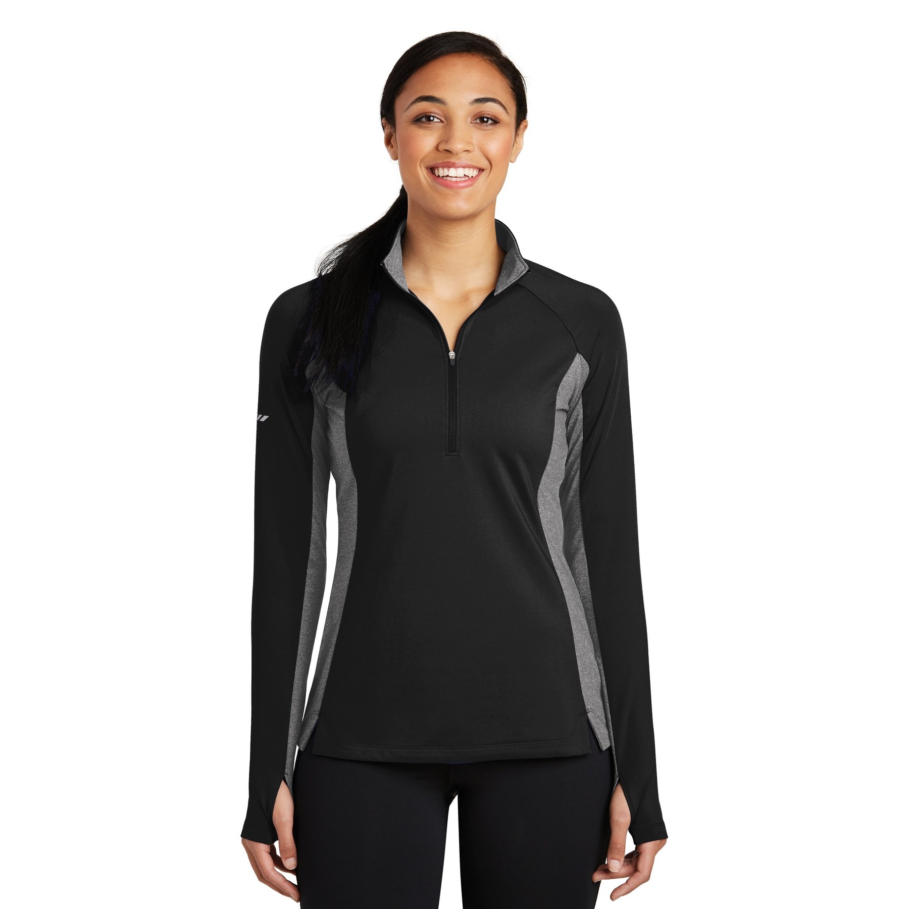 Women's Sport-Wick Stretch Contrast 1/4-Zip Pullover - Main Image
