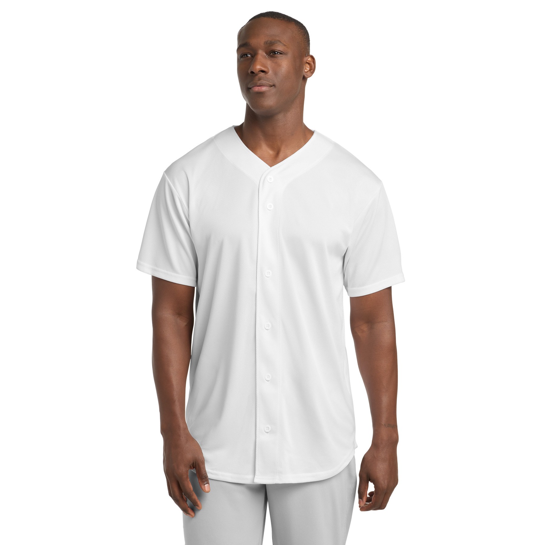 PosiCharge Tough Mesh Full-Button Jersey - Main Image