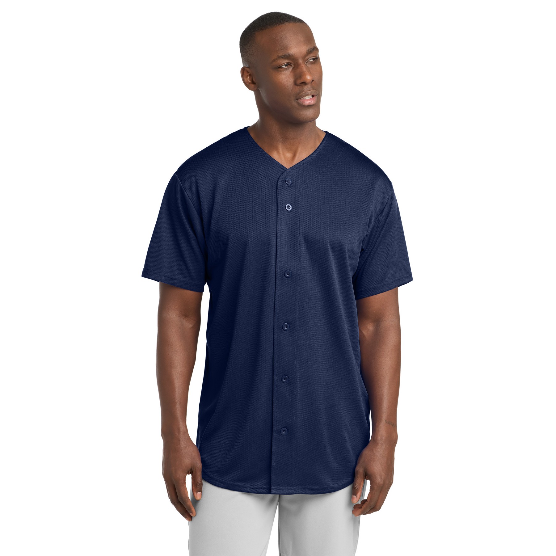 PosiCharge Tough Mesh Full-Button Jersey - Thumbnail Image