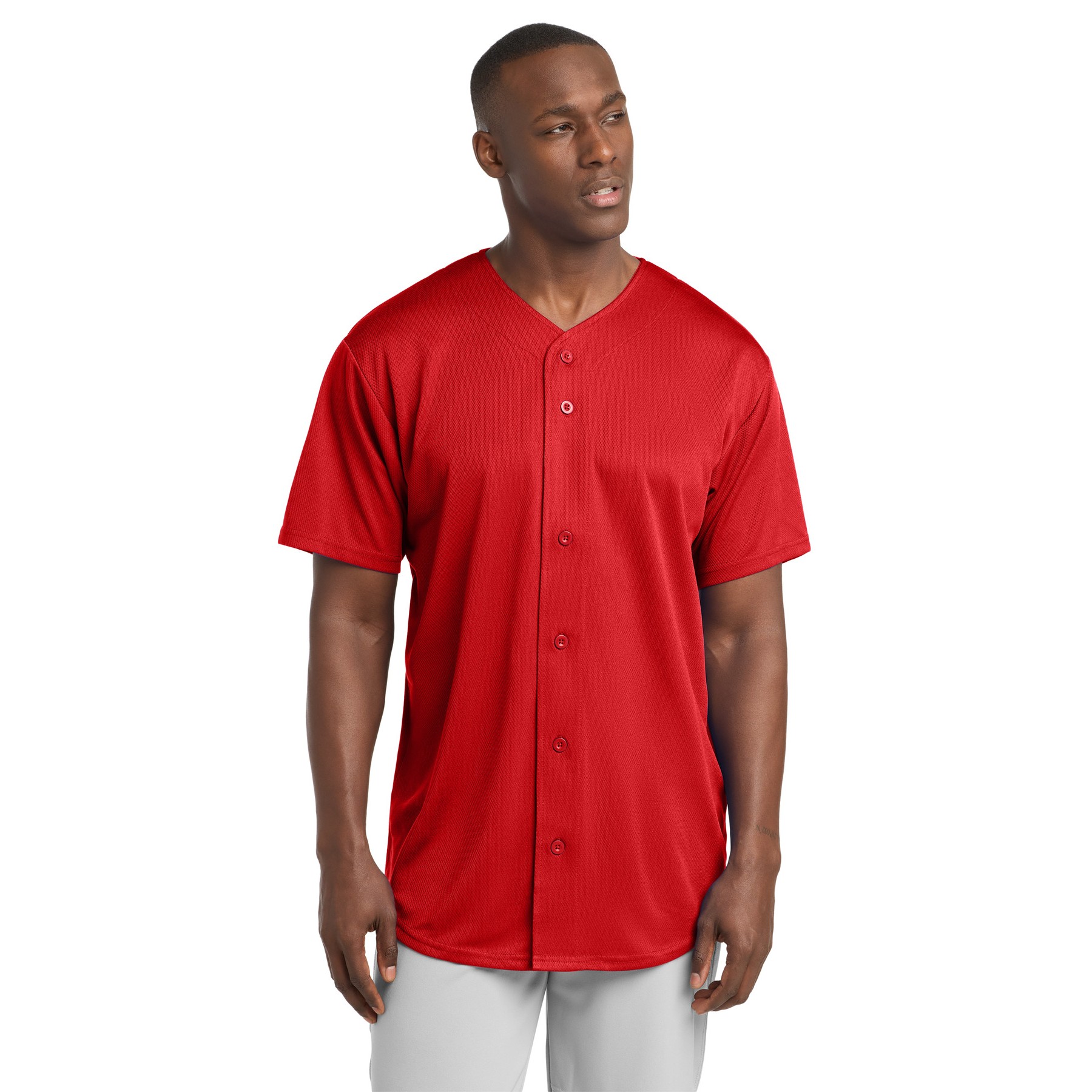 PosiCharge Tough Mesh Full-Button Jersey - Thumbnail Image