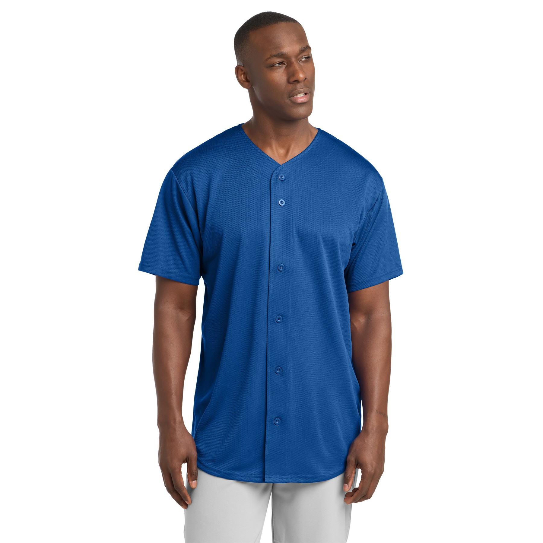 PosiCharge Tough Mesh Full-Button Jersey - Thumbnail Image