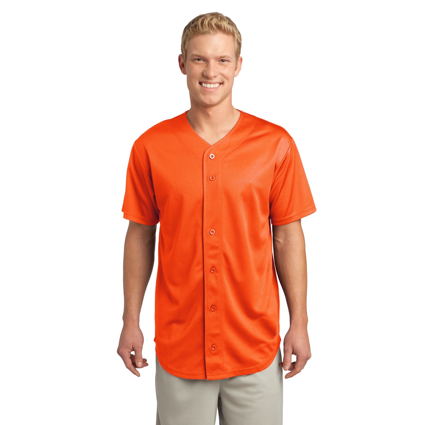 PosiCharge Tough Mesh Full-Button Jersey - Thumbnail Image