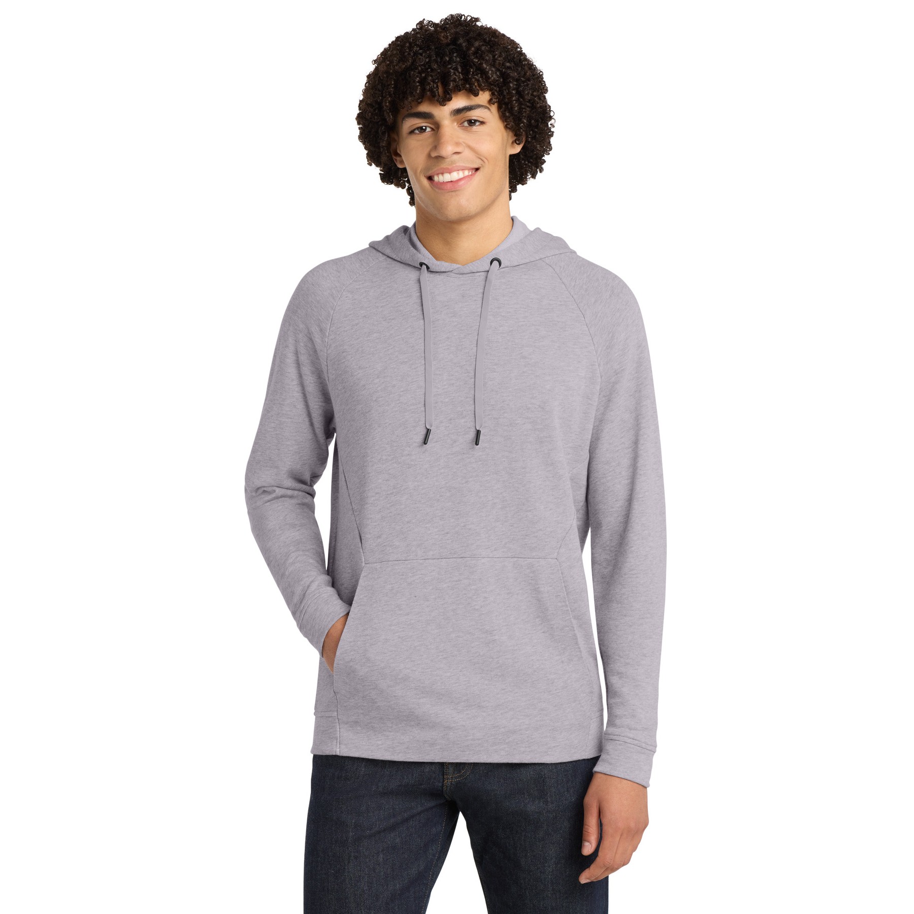 Lightweight French Terry Pullover Hoodie - Main Image