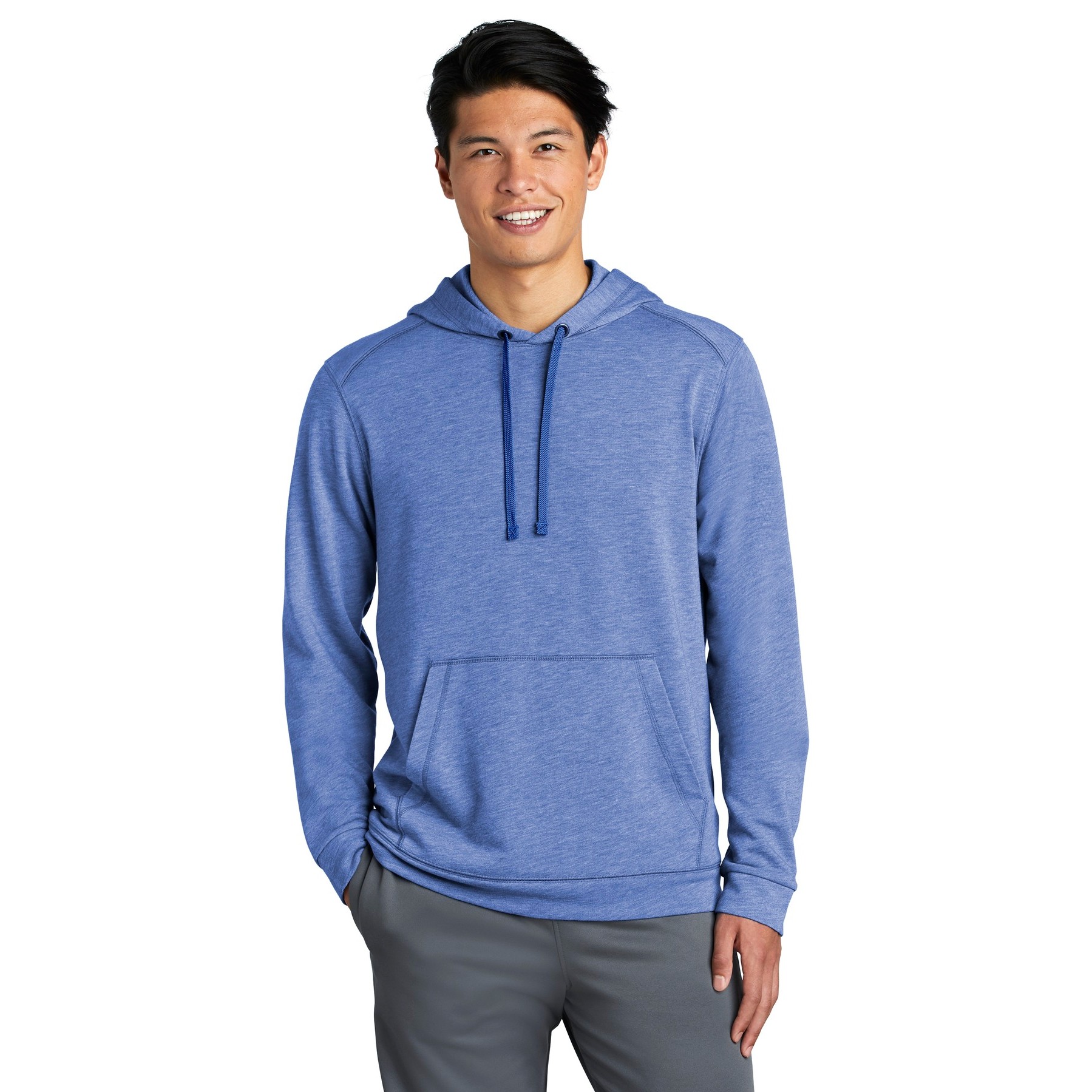 PosiCharge Tri-Blend Wicking Fleece Hooded Pullover - Thumbnail Image