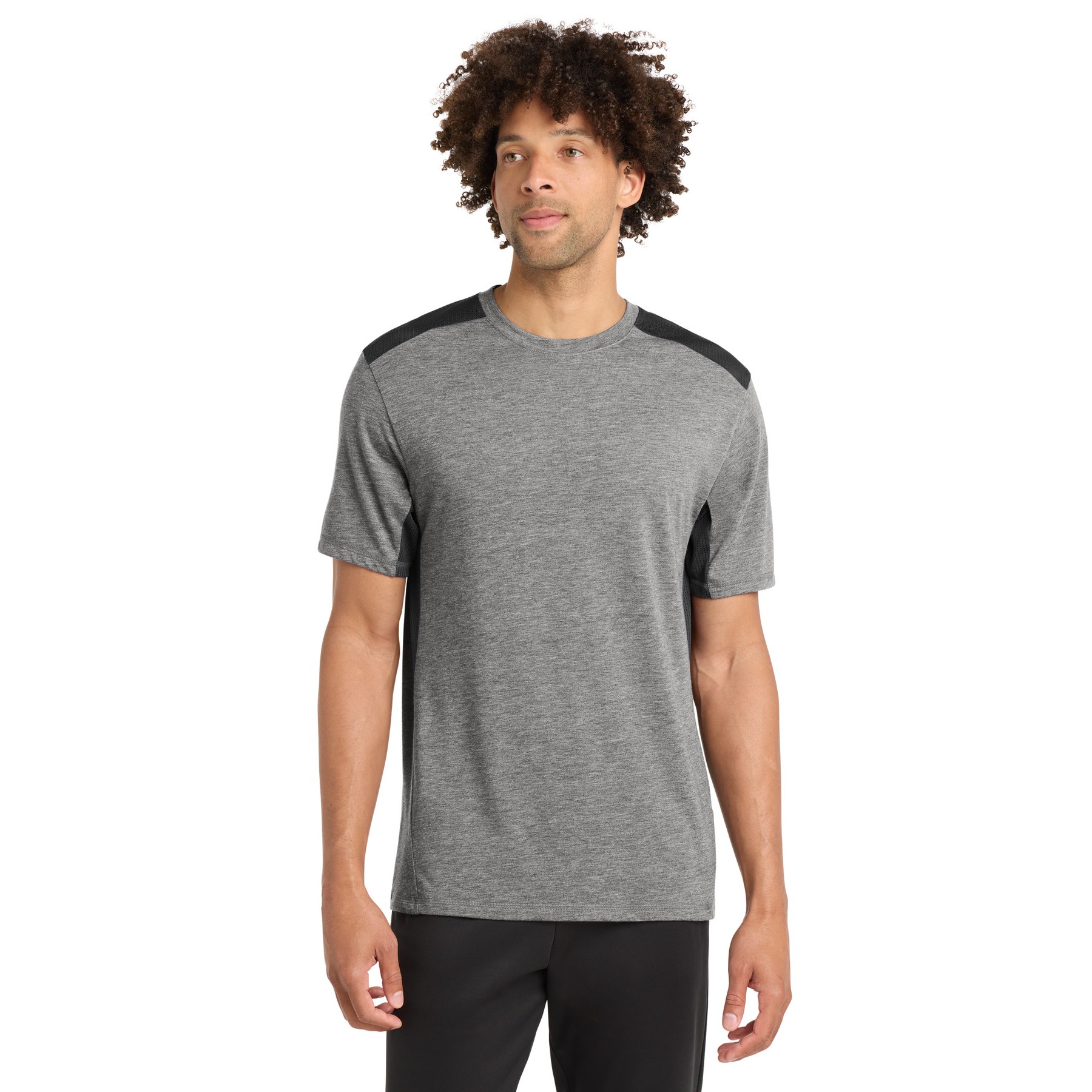 PosiCharge Tri-Blend Wicking Draft Tee - Main Image