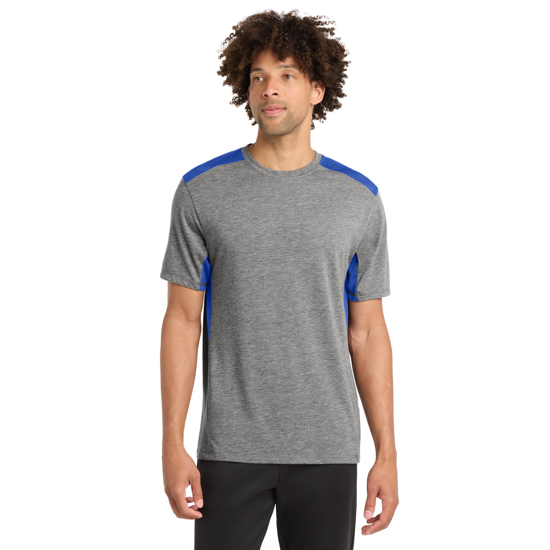 PosiCharge Tri-Blend Wicking Draft Tee - Thumbnail Image
