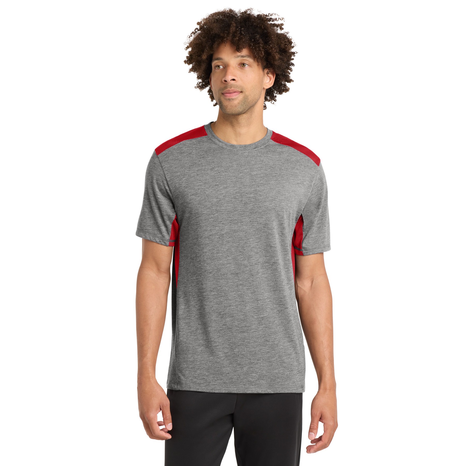 PosiCharge Tri-Blend Wicking Draft Tee - Thumbnail Image