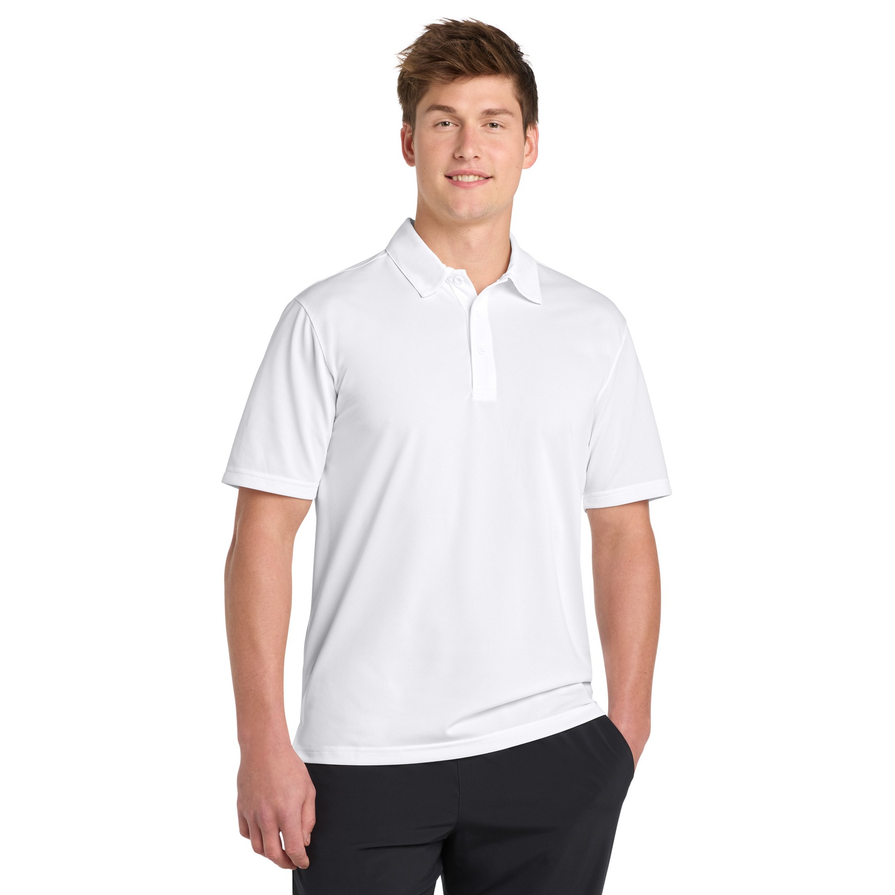 PosiCharge Active Textured Polo - Main Image