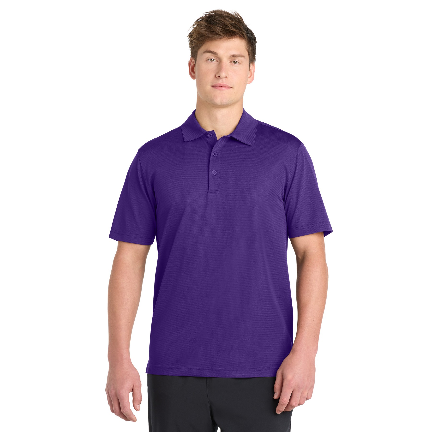 PosiCharge Active Textured Polo - Thumbnail Image