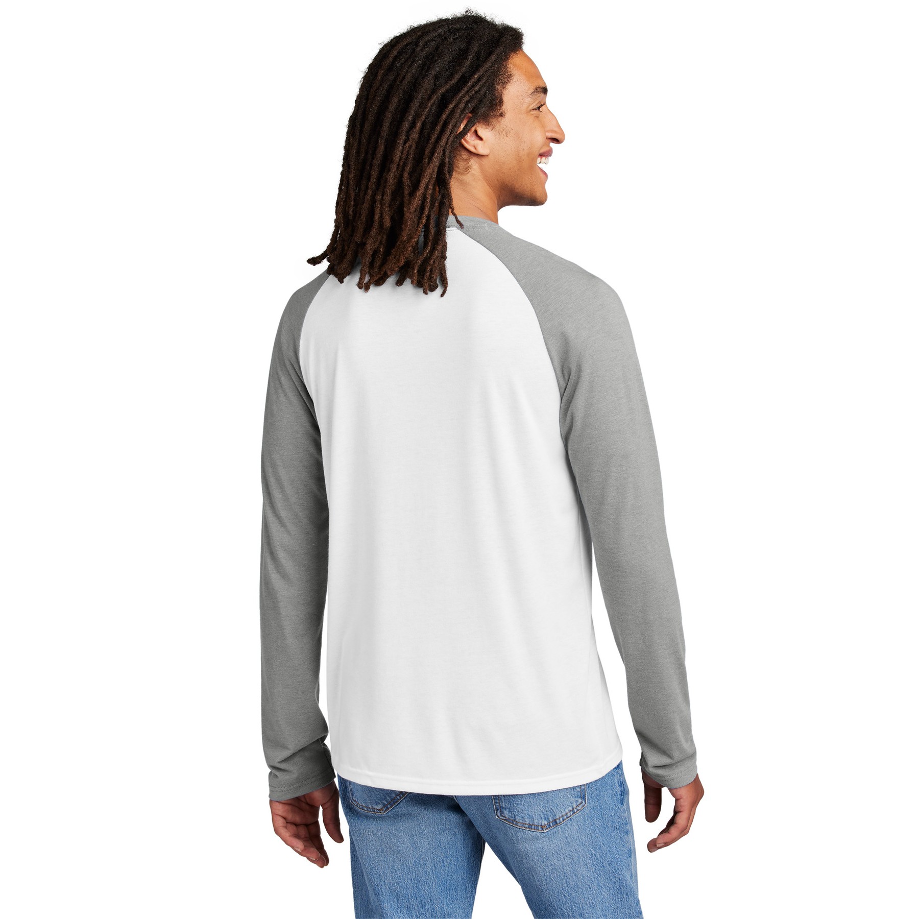 Unisex Tri-Blend Long Sleeve Colorblock Raglan - Thumbnail Image