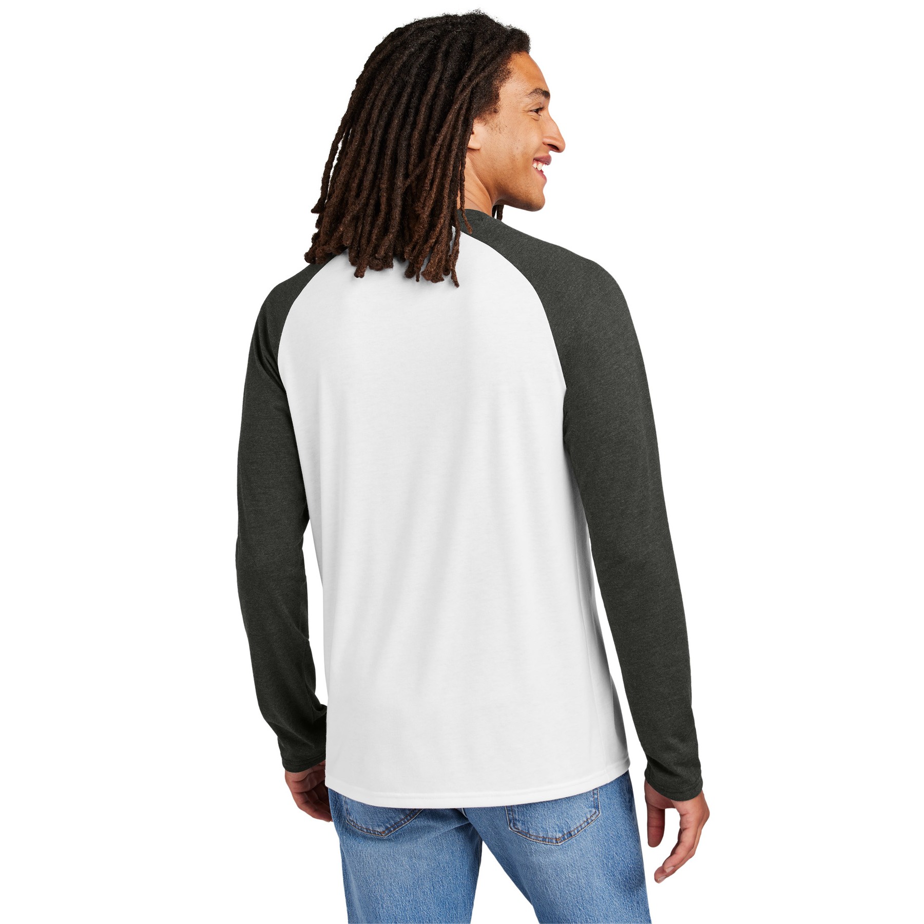 Unisex Tri-Blend Long Sleeve Colorblock Raglan - Thumbnail Image