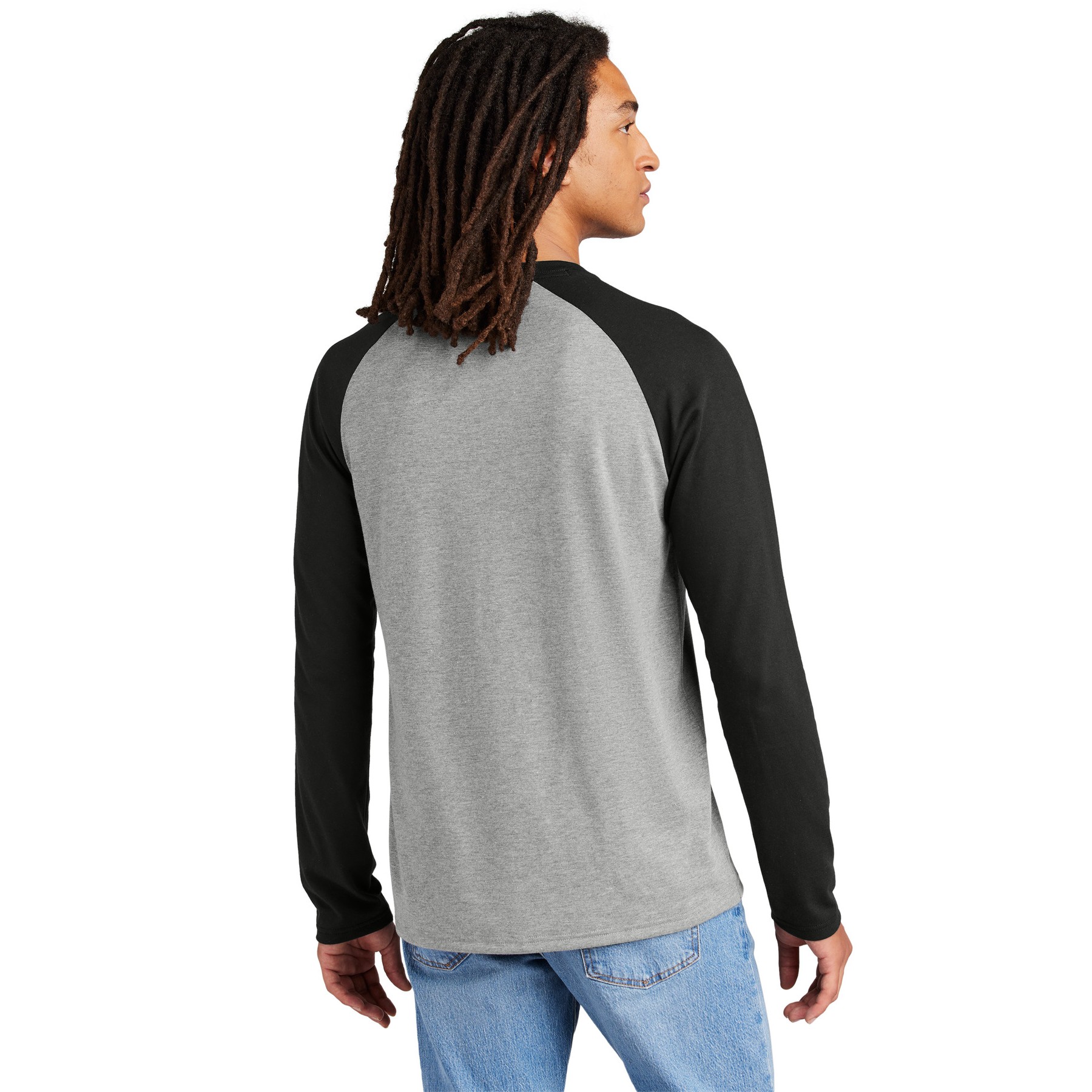 Unisex Tri-Blend Long Sleeve Colorblock Raglan - Thumbnail Image