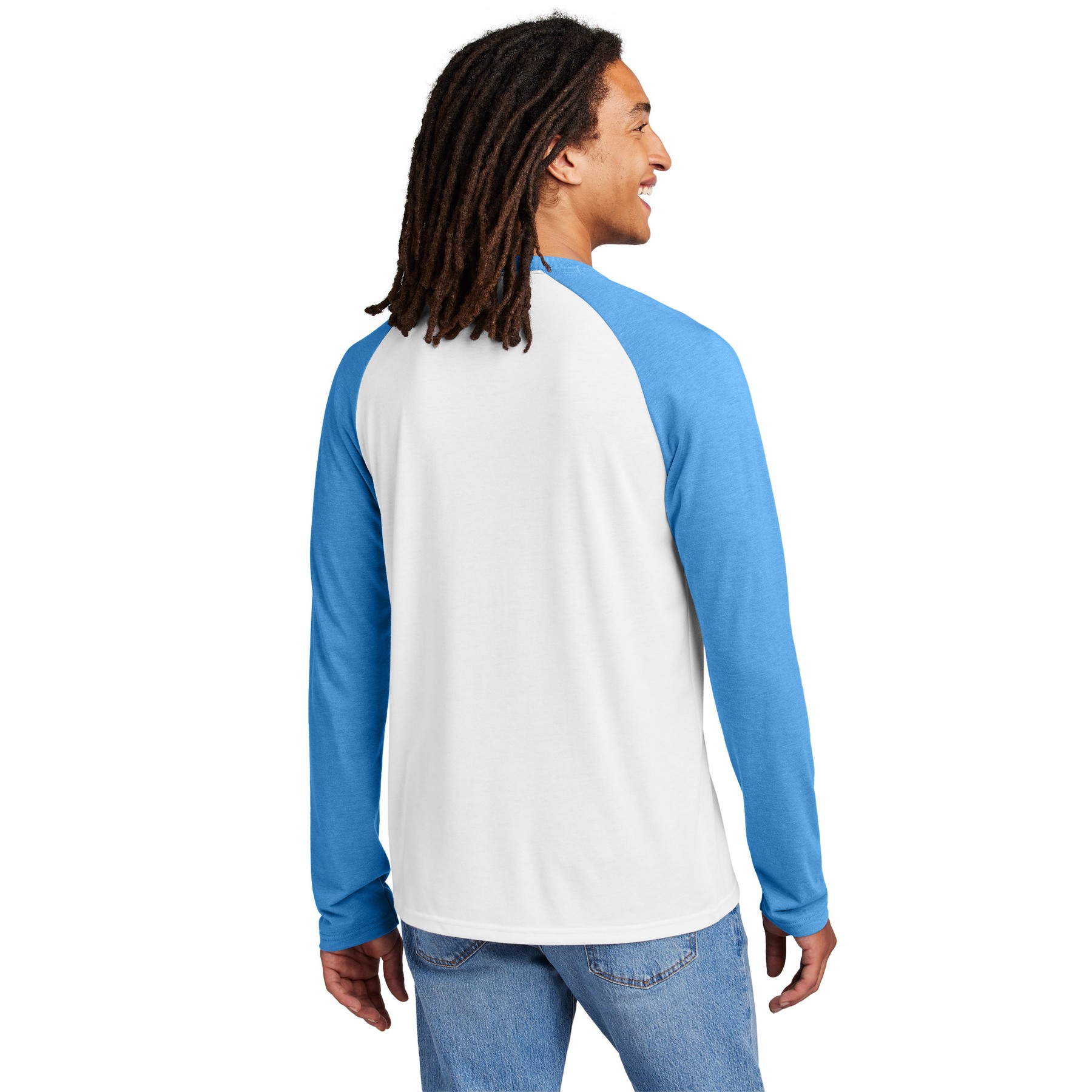 Unisex Tri-Blend Long Sleeve Colorblock Raglan - Thumbnail Image