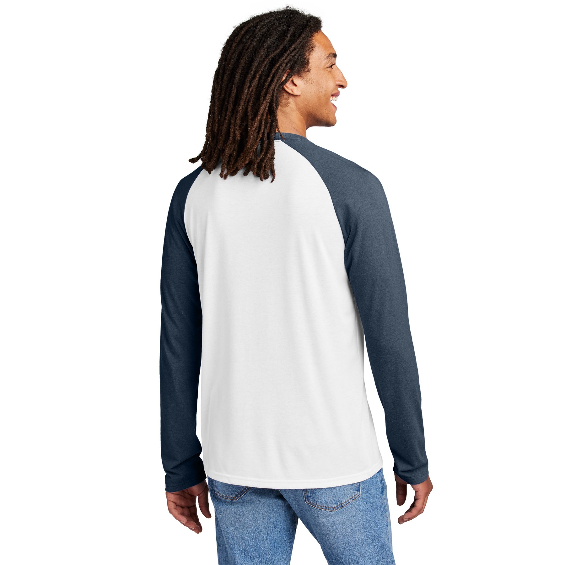 Unisex Tri-Blend Long Sleeve Colorblock Raglan - Thumbnail Image