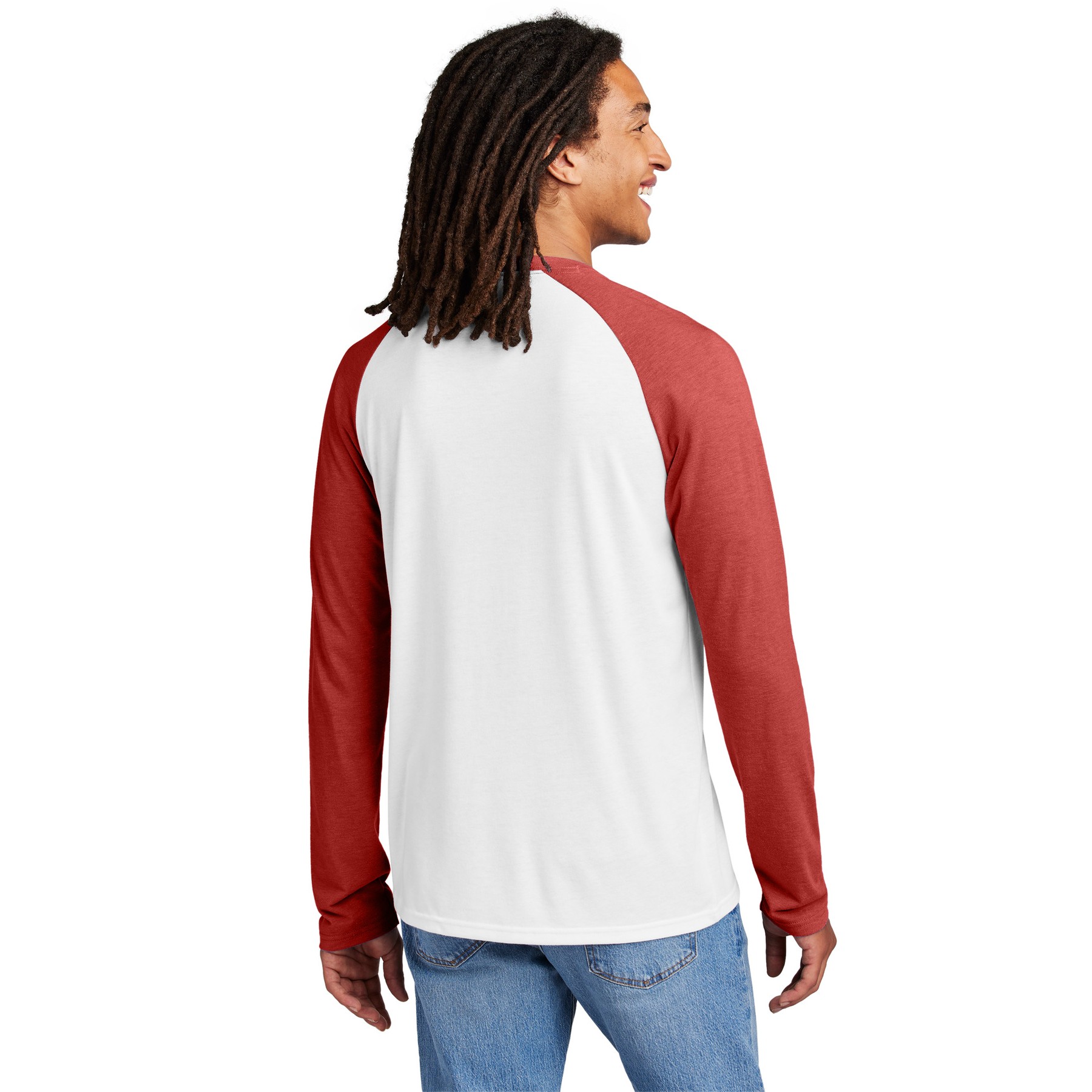 Unisex Tri-Blend Long Sleeve Colorblock Raglan - Thumbnail Image