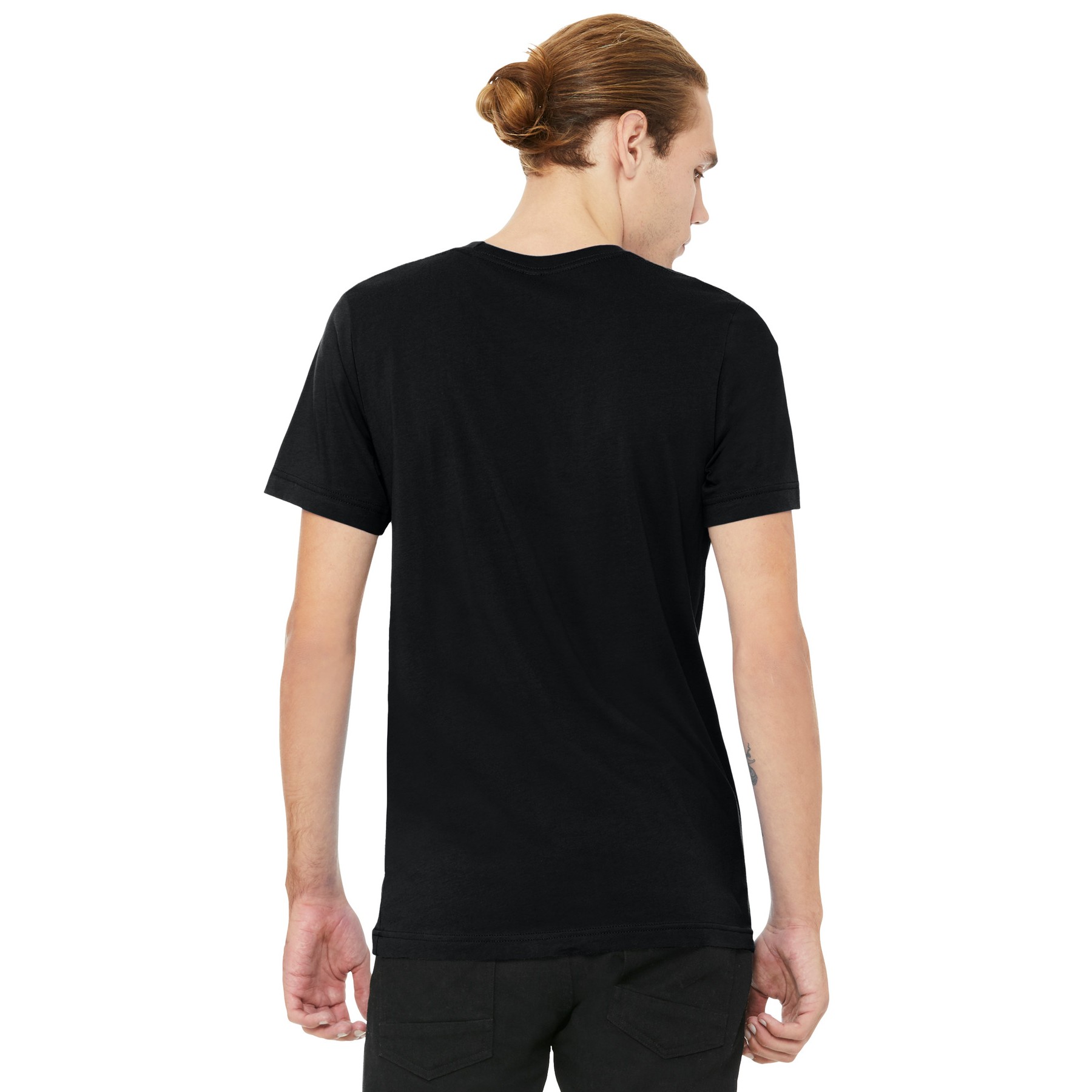 Unisex Heather CVC V-Neck Tee - Thumbnail Image
