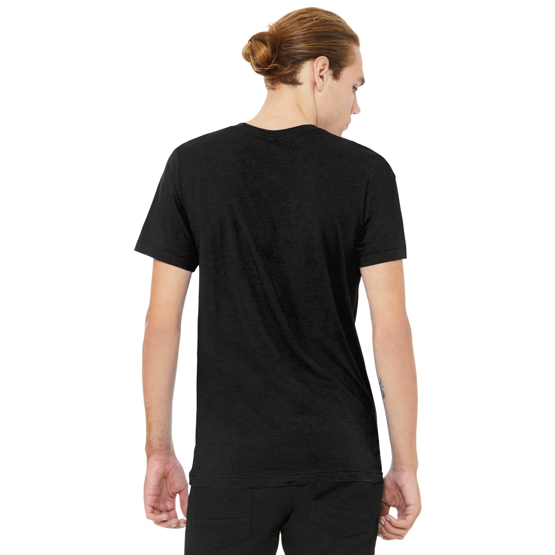 Unisex Heather CVC V-Neck Tee - Thumbnail Image