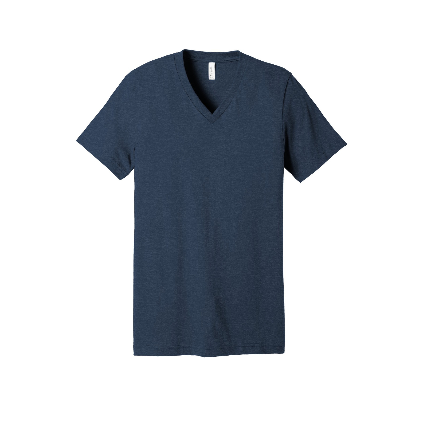Unisex Heather CVC V-Neck Tee - Thumbnail Image