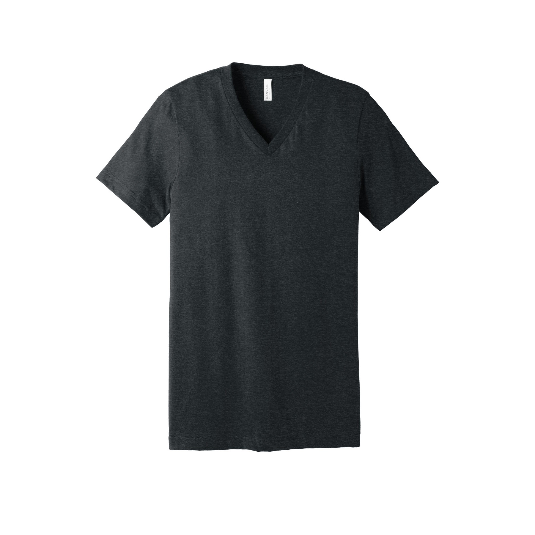 Unisex Heather CVC V-Neck Tee - Thumbnail Image