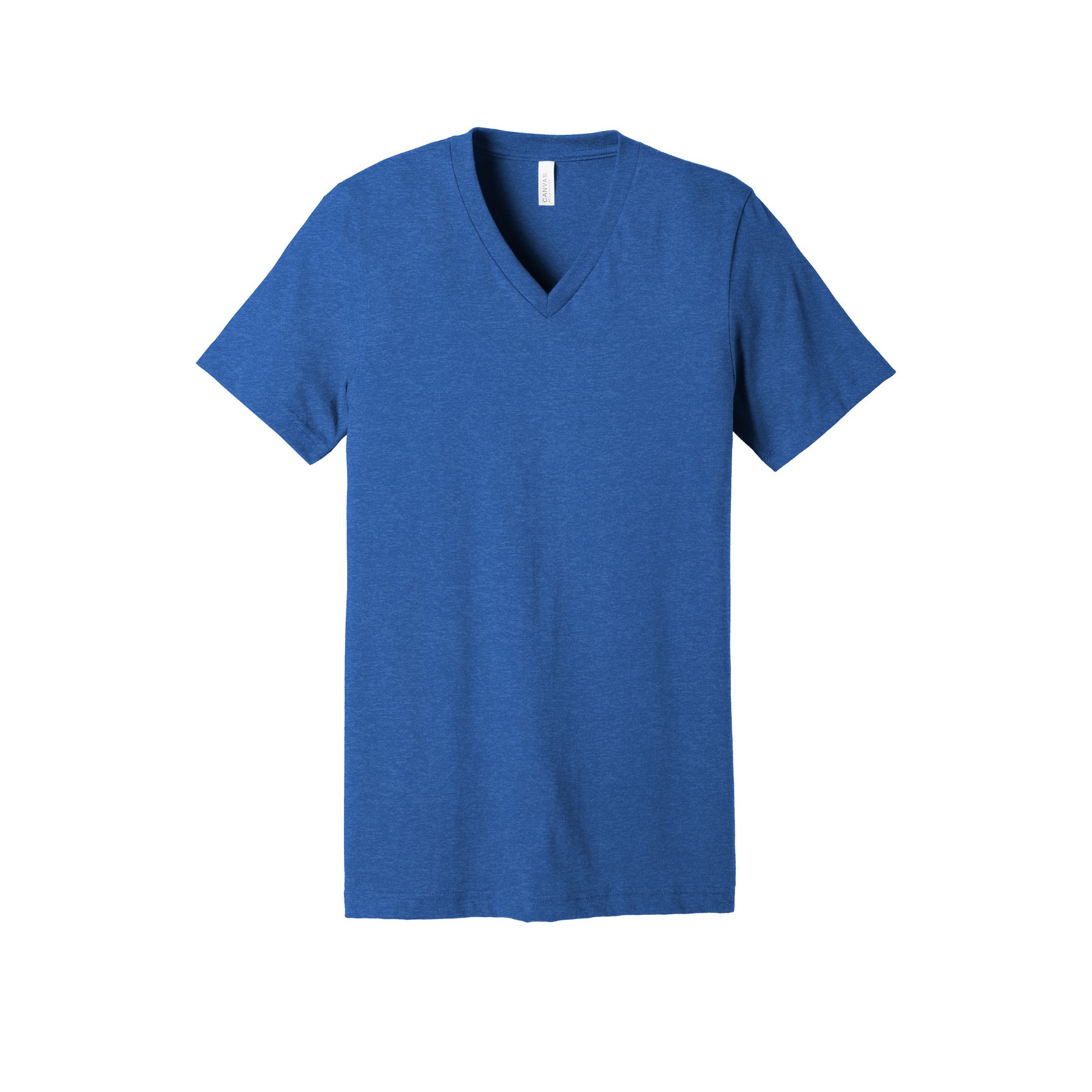 Unisex Heather CVC V-Neck Tee - Thumbnail Image