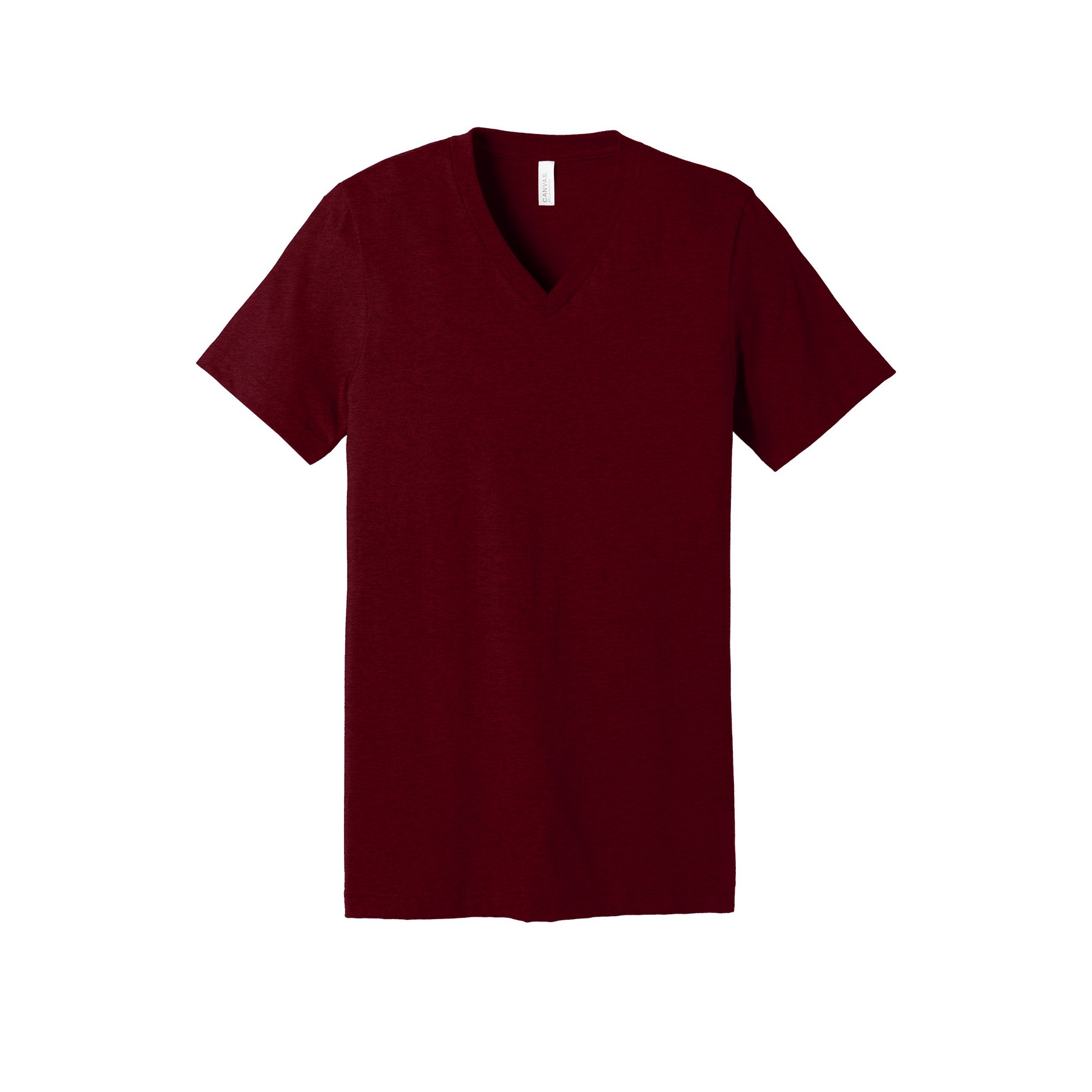Unisex Heather CVC V-Neck Tee - Thumbnail Image