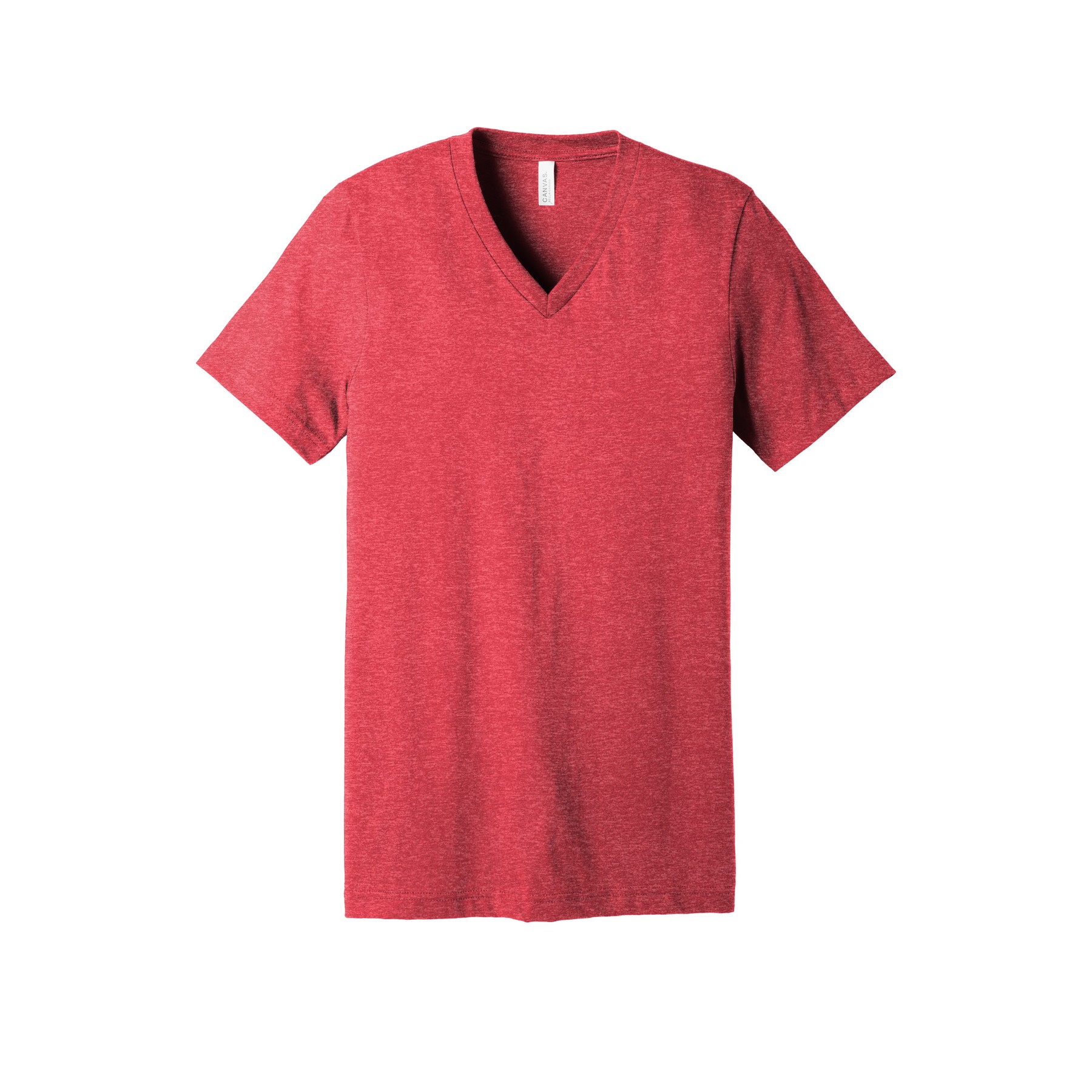 Unisex Heather CVC V-Neck Tee - Thumbnail Image