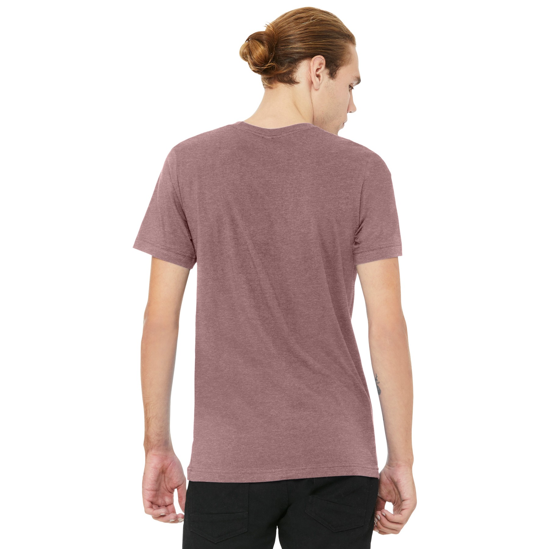 Unisex Heather CVC V-Neck Tee - Thumbnail Image