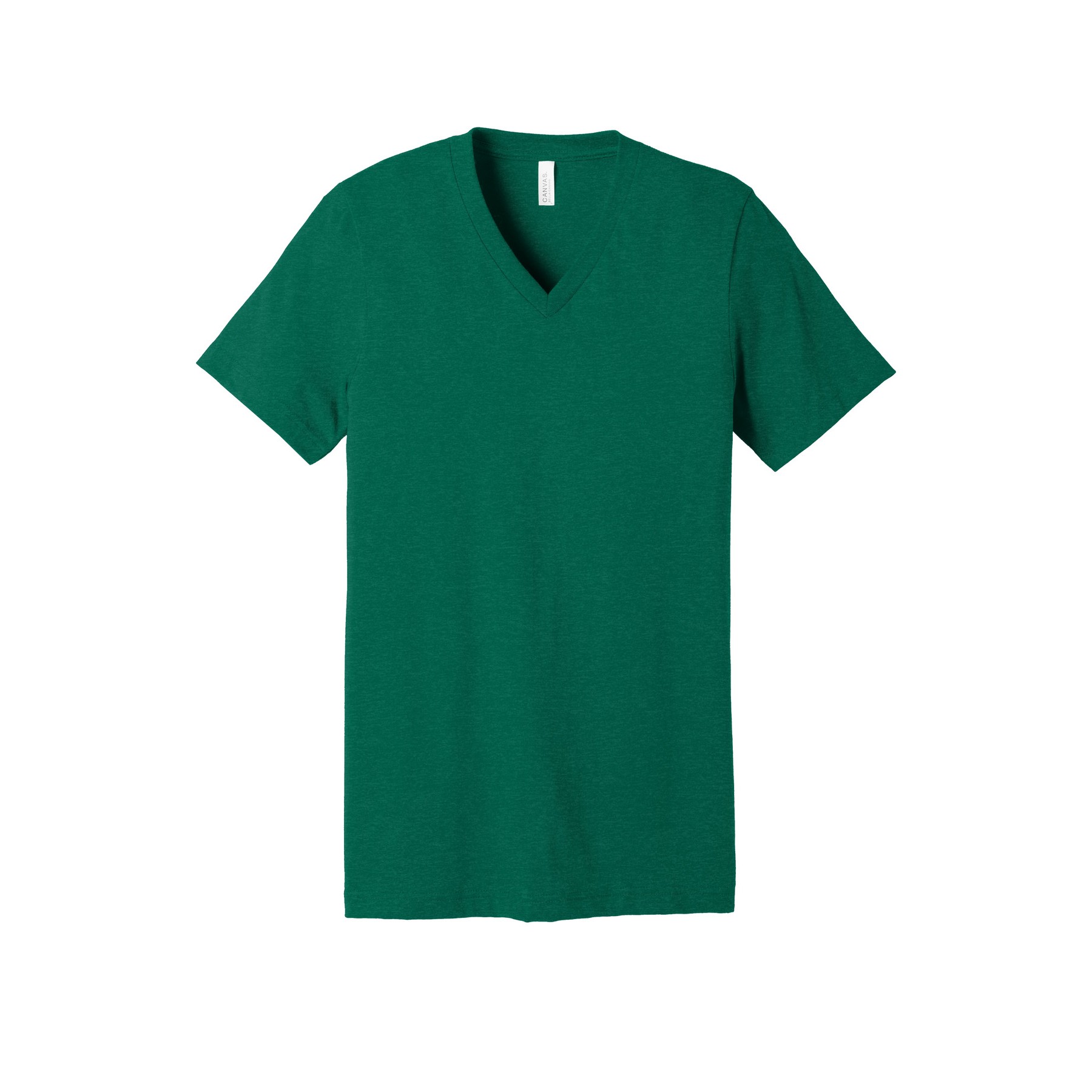 Unisex Heather CVC V-Neck Tee - Thumbnail Image