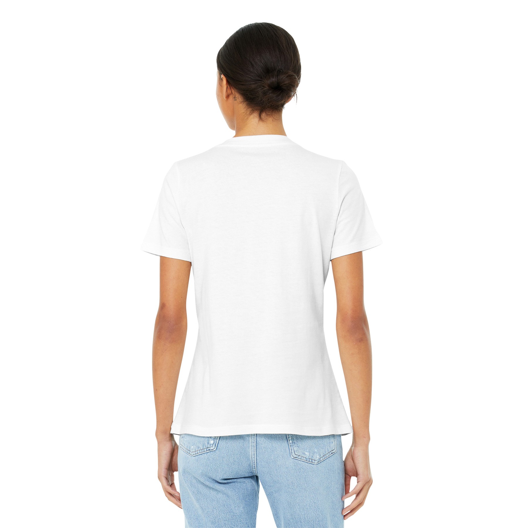 Women's Relaxed Jersey Short Sleeve V-Neck Tee - Thumbnail Image