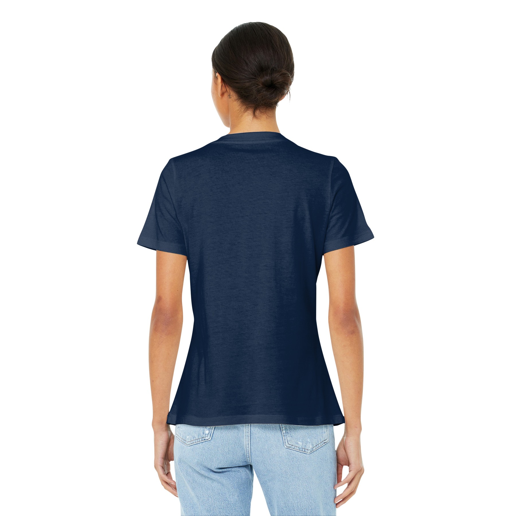 Women's Relaxed Jersey Short Sleeve V-Neck Tee - Thumbnail Image