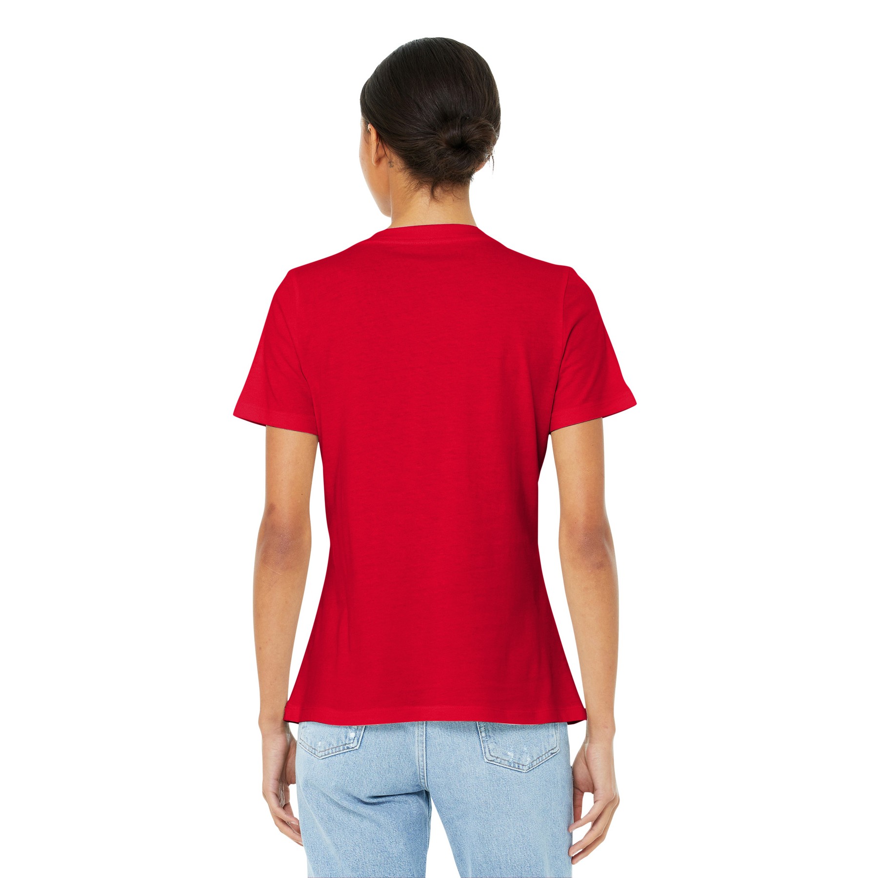 Women's Relaxed Jersey Short Sleeve V-Neck Tee - Thumbnail Image