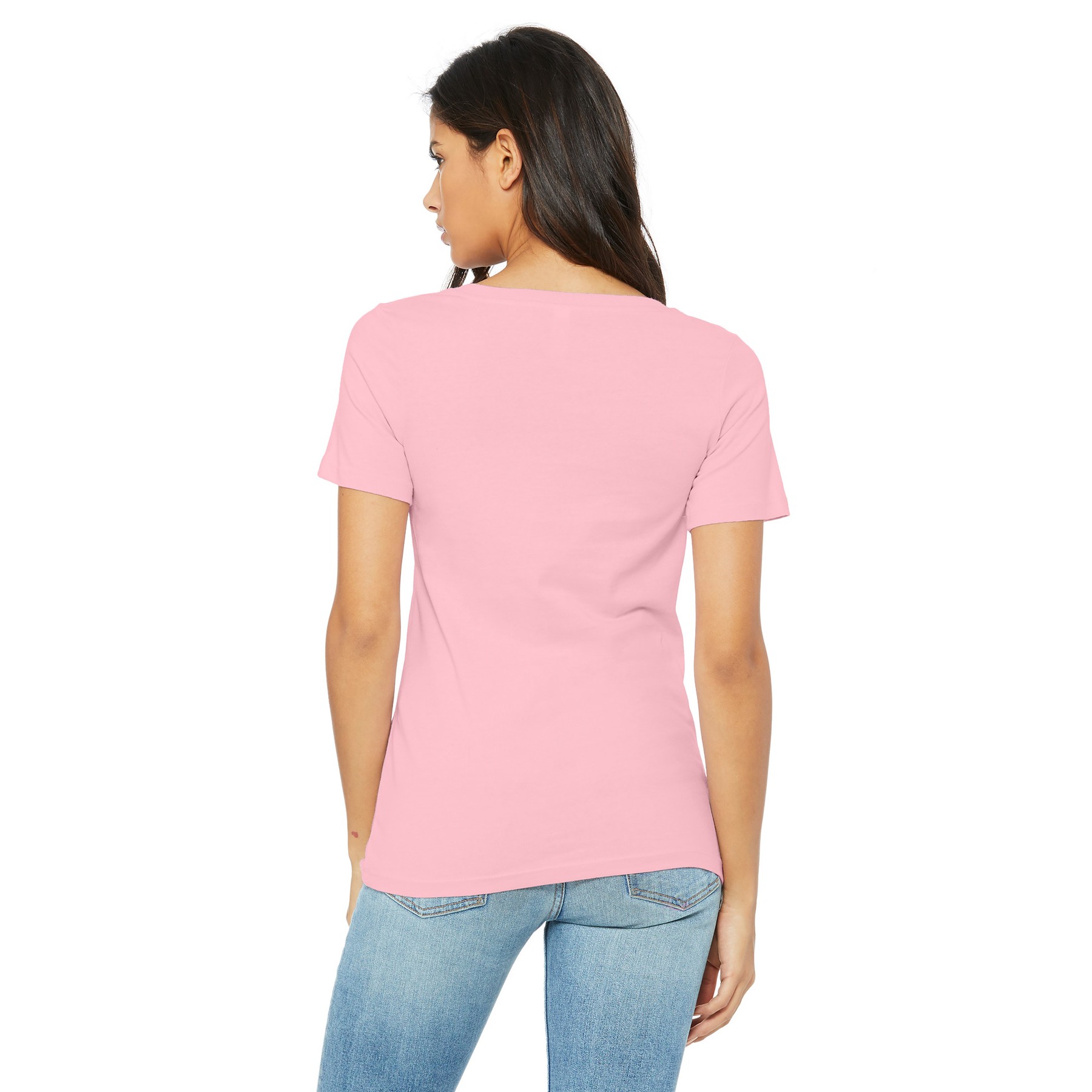 Women's Relaxed Jersey Short Sleeve V-Neck Tee - Thumbnail Image